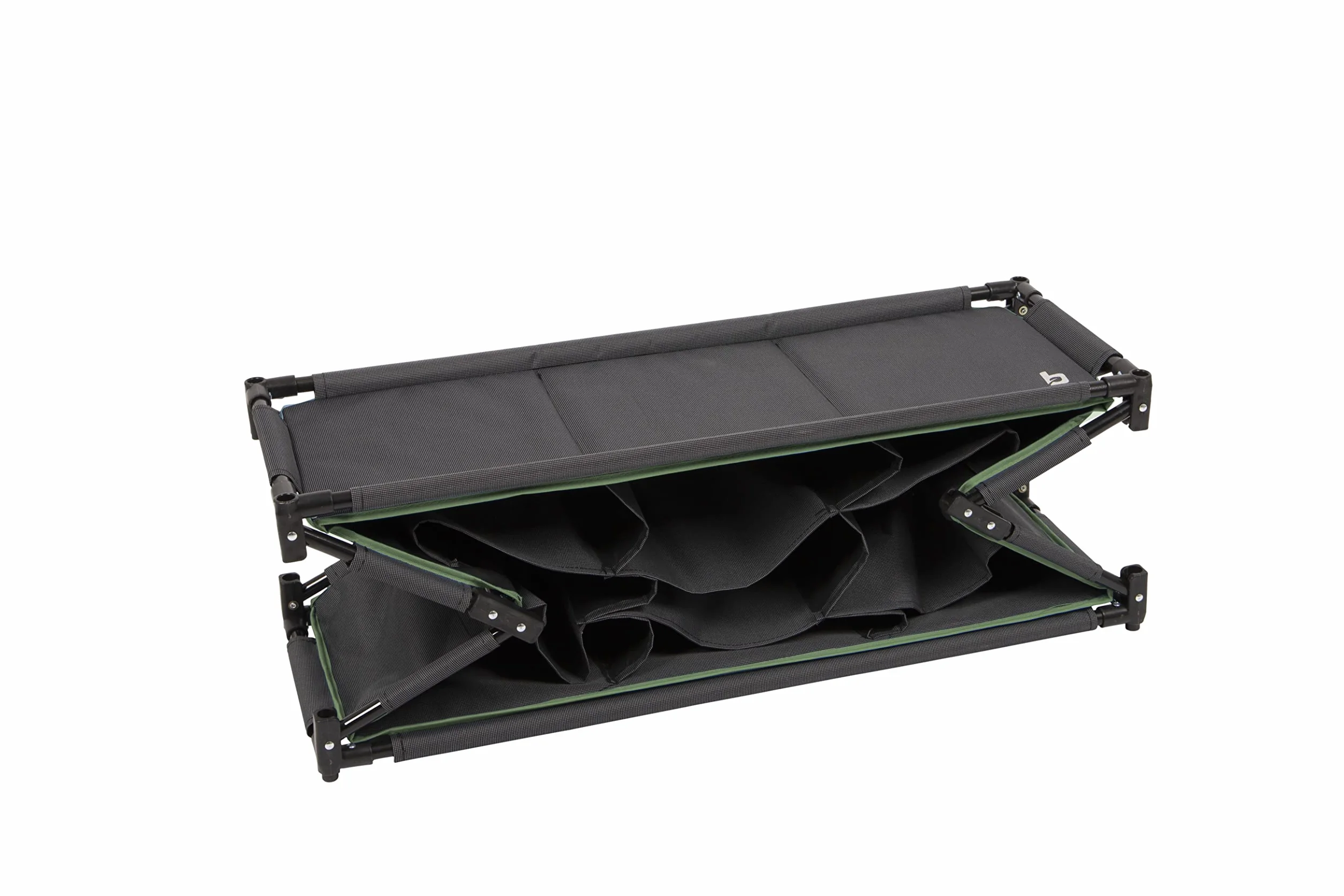 Bo-Camp Armadio Portaoggetti Pieghevole 9 Scomparti Antracite 84x30x51 cm