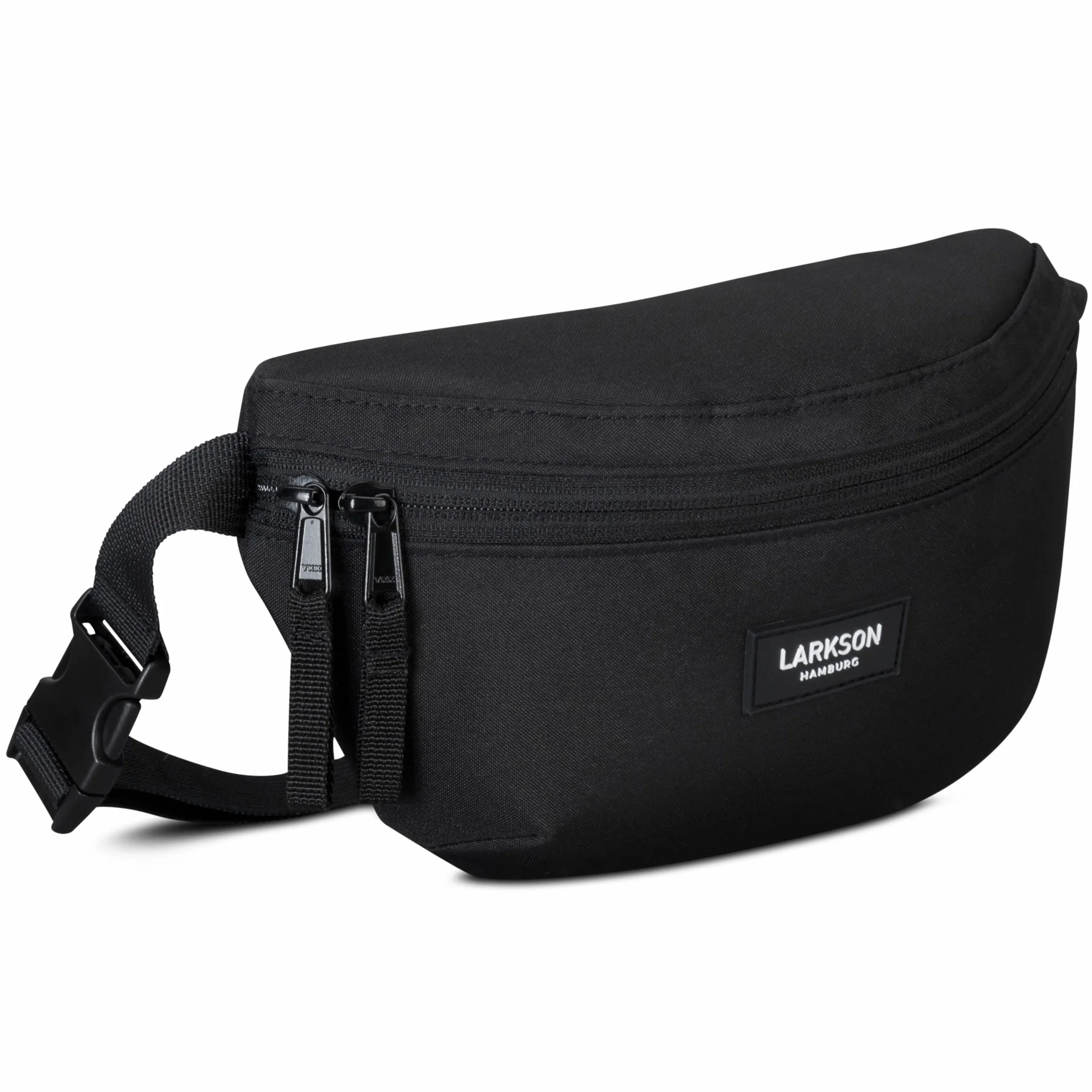 Larkson Marsupio Donna e Uomo Nero - Finn - Cintura Borsa a Tracolla Idrorepellente per Festival e Sport