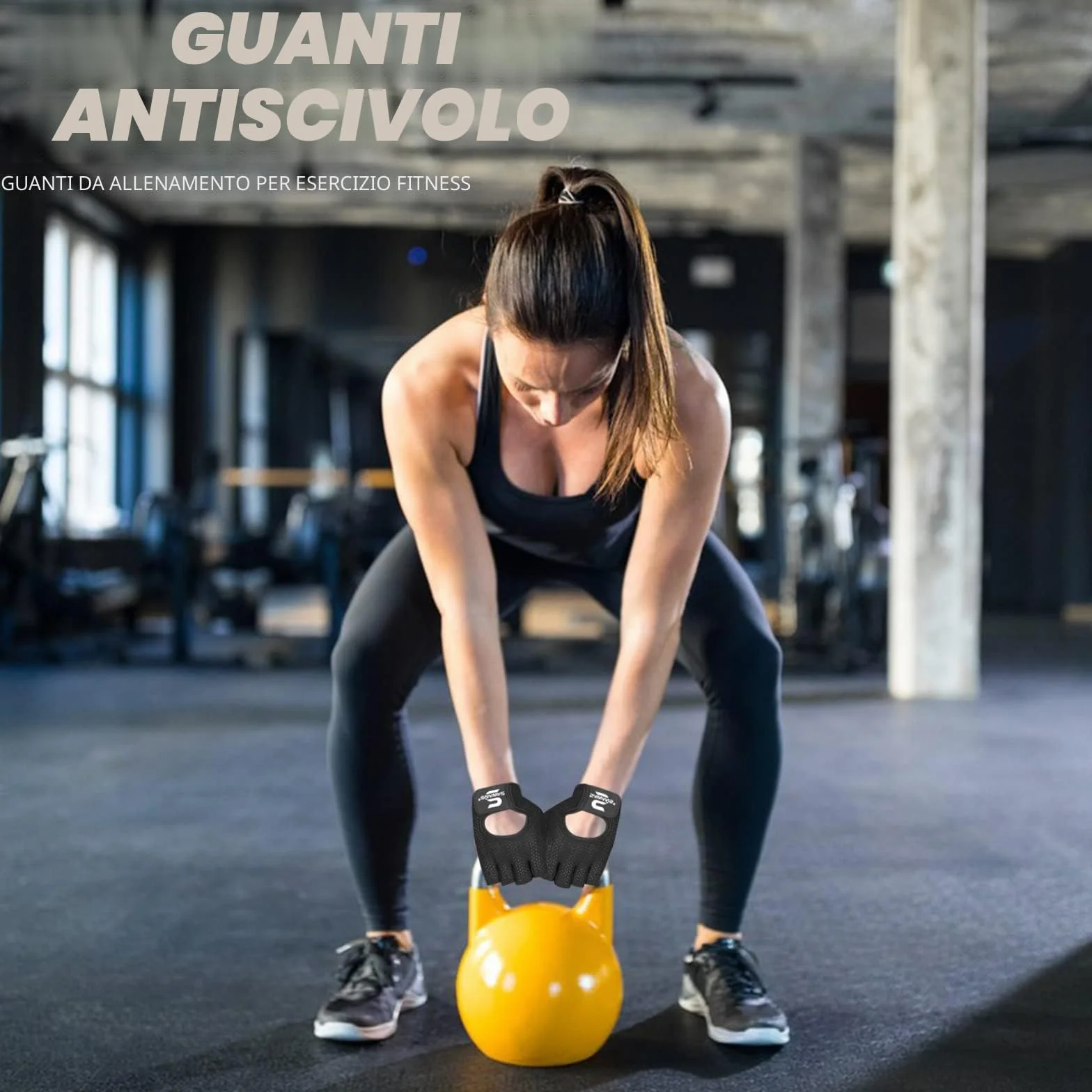 SAWANS Guanti da palestra antiscivolo in silicone per fitness ciclismo trazioni