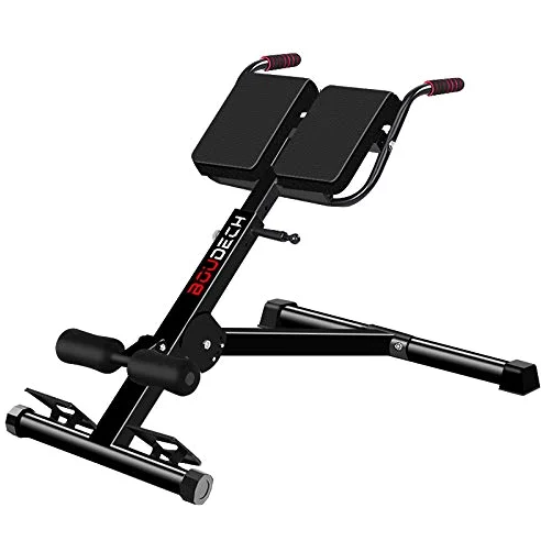 Panca da Fitness Romana Multifunzione per iperestensioni crunch e addominali con inclinazione ed altezza regolabili e completamente richiudibile