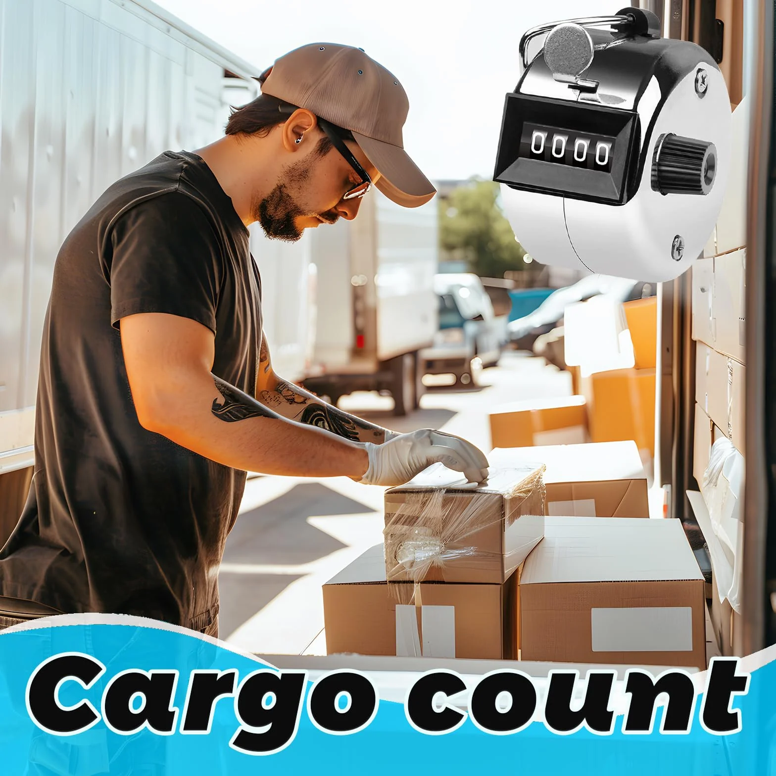 ACTOYS Contatore Manuale 4 Cifre 3 Pezzi Argento - Contapassi Clicker per Allenare, Lavorare a Maglia, Marcare Golf, Contare Persone