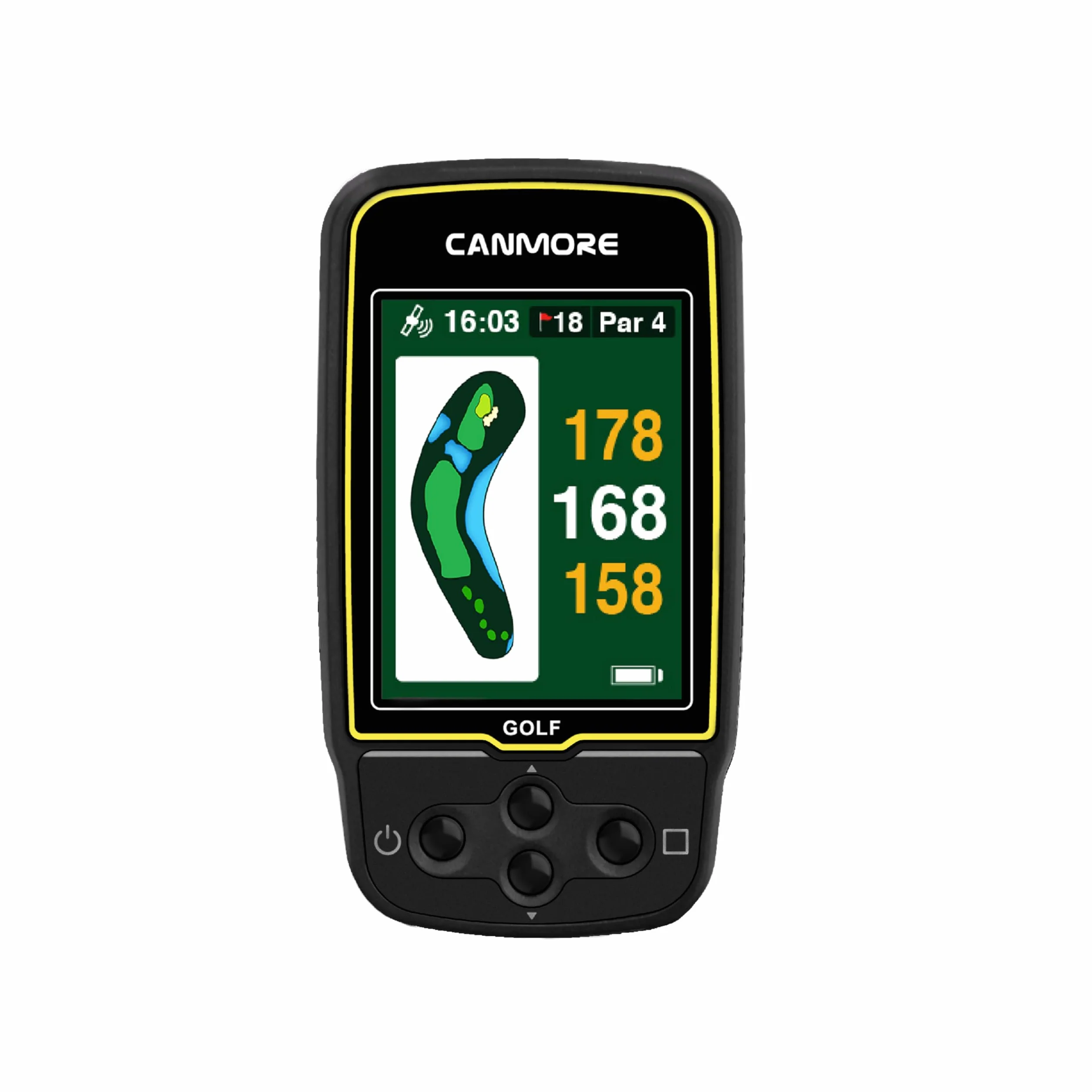 CANMORE HG500 Golf GPS - Schermo a colori extra large, 41.000 mappe percorso mondiale, forma verde e fairway (nero)