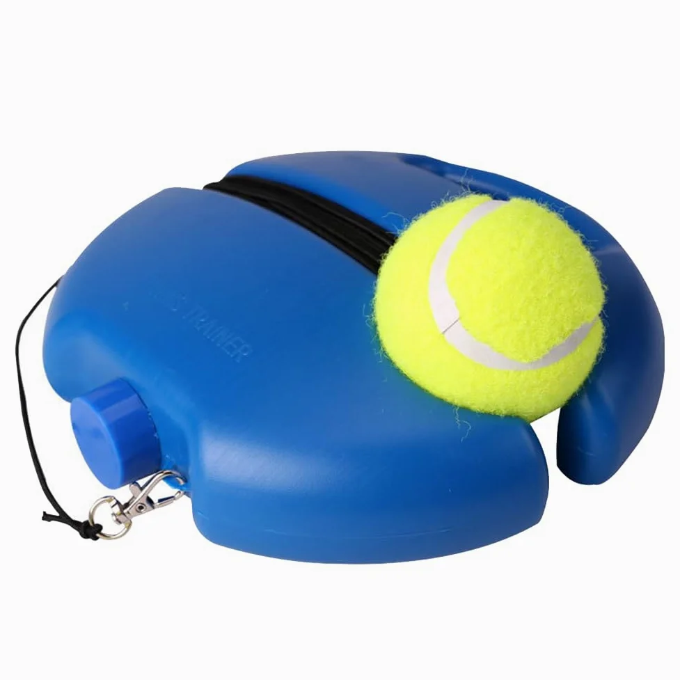 Palla da tennis con corda elastica, strumento portatile per allenamento in cortile, design anti-groviglio, base stabile per pratica all'aperto