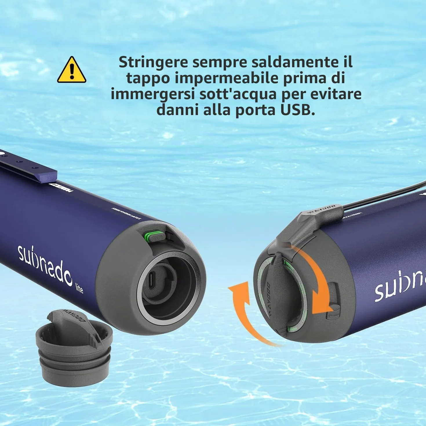 Subnado Monopattino subacqueo compatto portatile blu