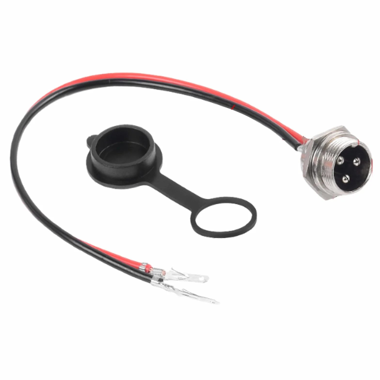 Porta di ricarica scooter presa legata adattatore sigillato a prova di polvere Tappo aviazione rotondo 3 pin per caricabatterie veicoli elettrici
