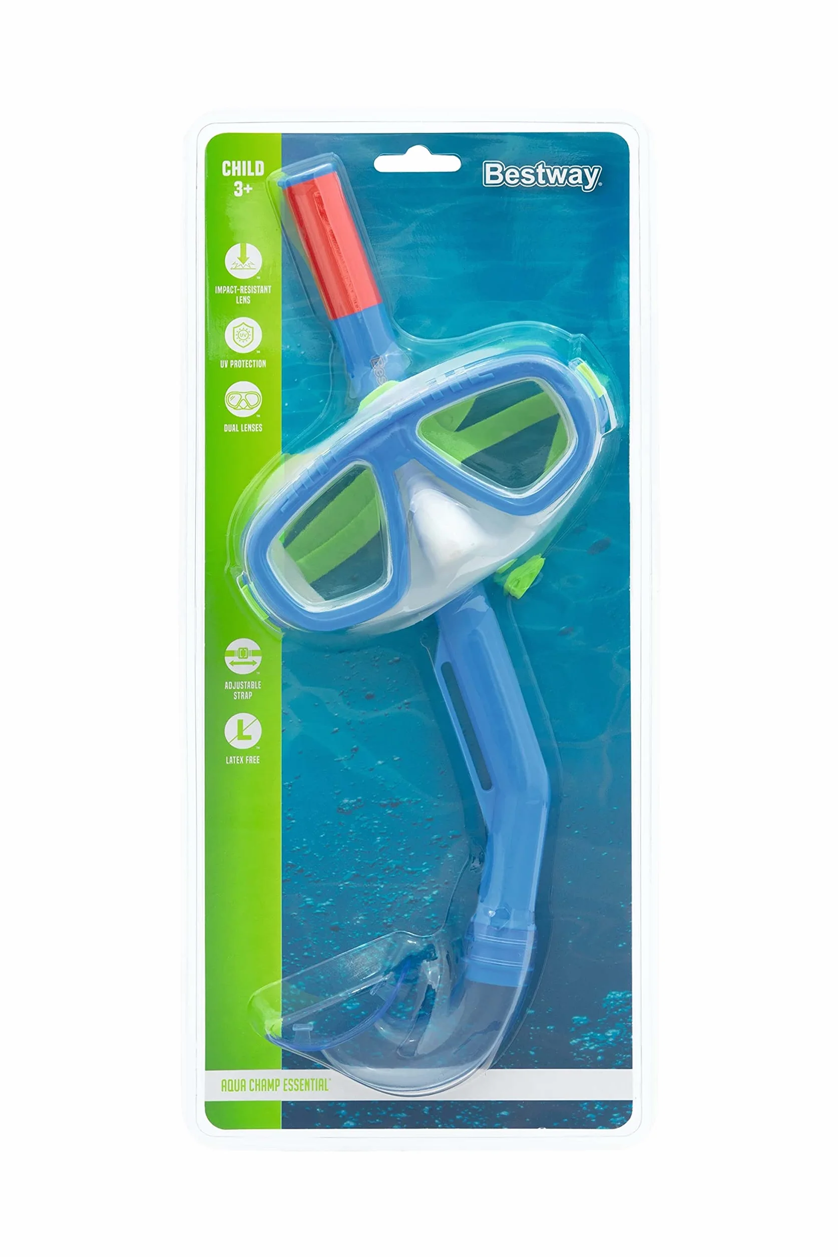 Bestway Aqua Champ Essential Maschera da snorkeling bambini 3+ anni