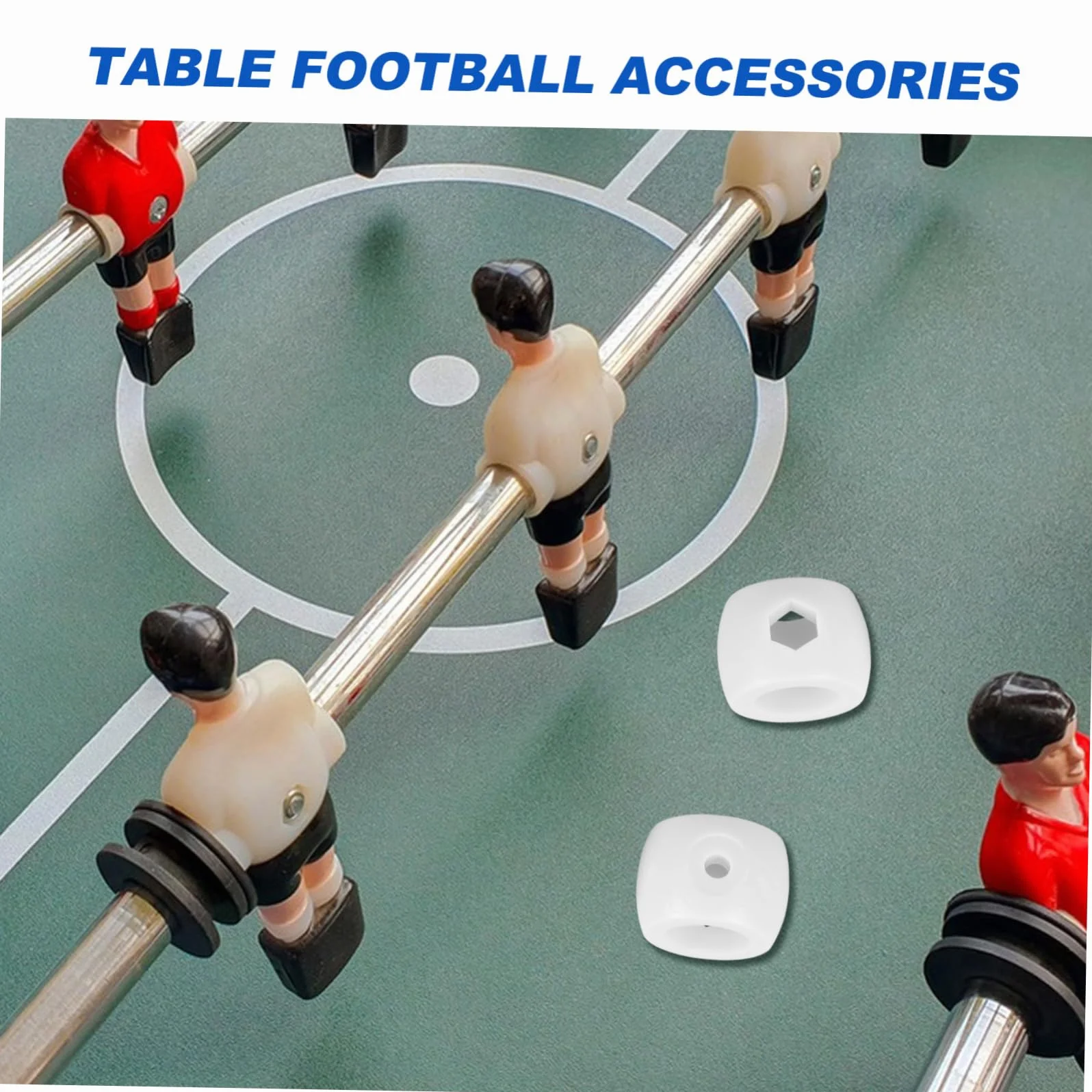 BESPORTBLE 24 pezzi Accessori Calcio Balilla Plastica Posizionatore Aste Goal Parti Ricambio Tavolo Calcio