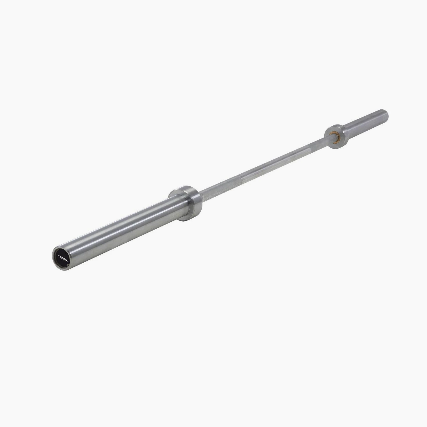 TOORX bilanciere Power Training 180 (180 cm), olimpionico Cromato con Bronzine - Impugnatura 28 mm. - carico Max. 320 kg. Ø 50mm