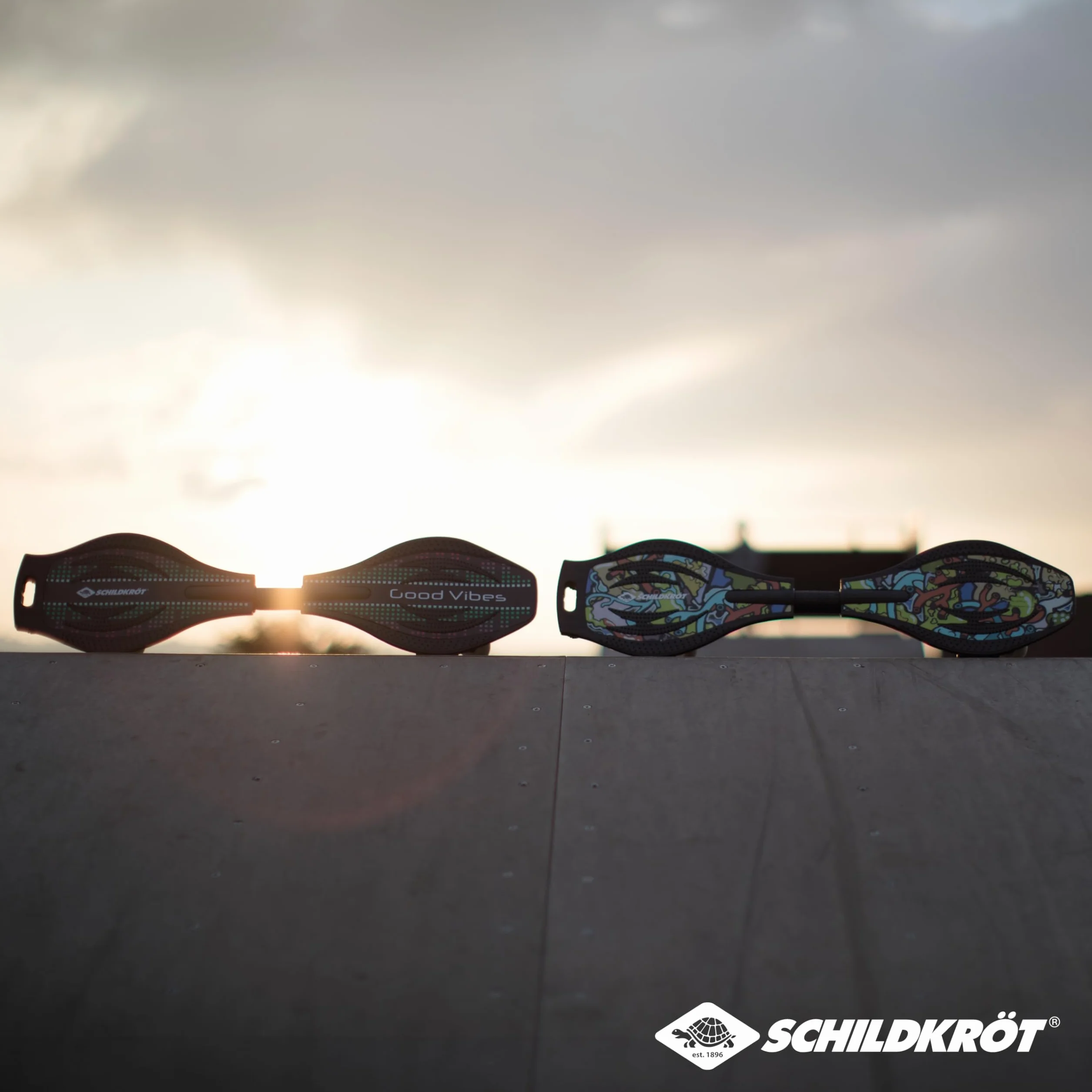 Schildkröt Waveboard Good Vibes, Leggero ed Agile, Tavola Larga com Superficie Antiscivolo