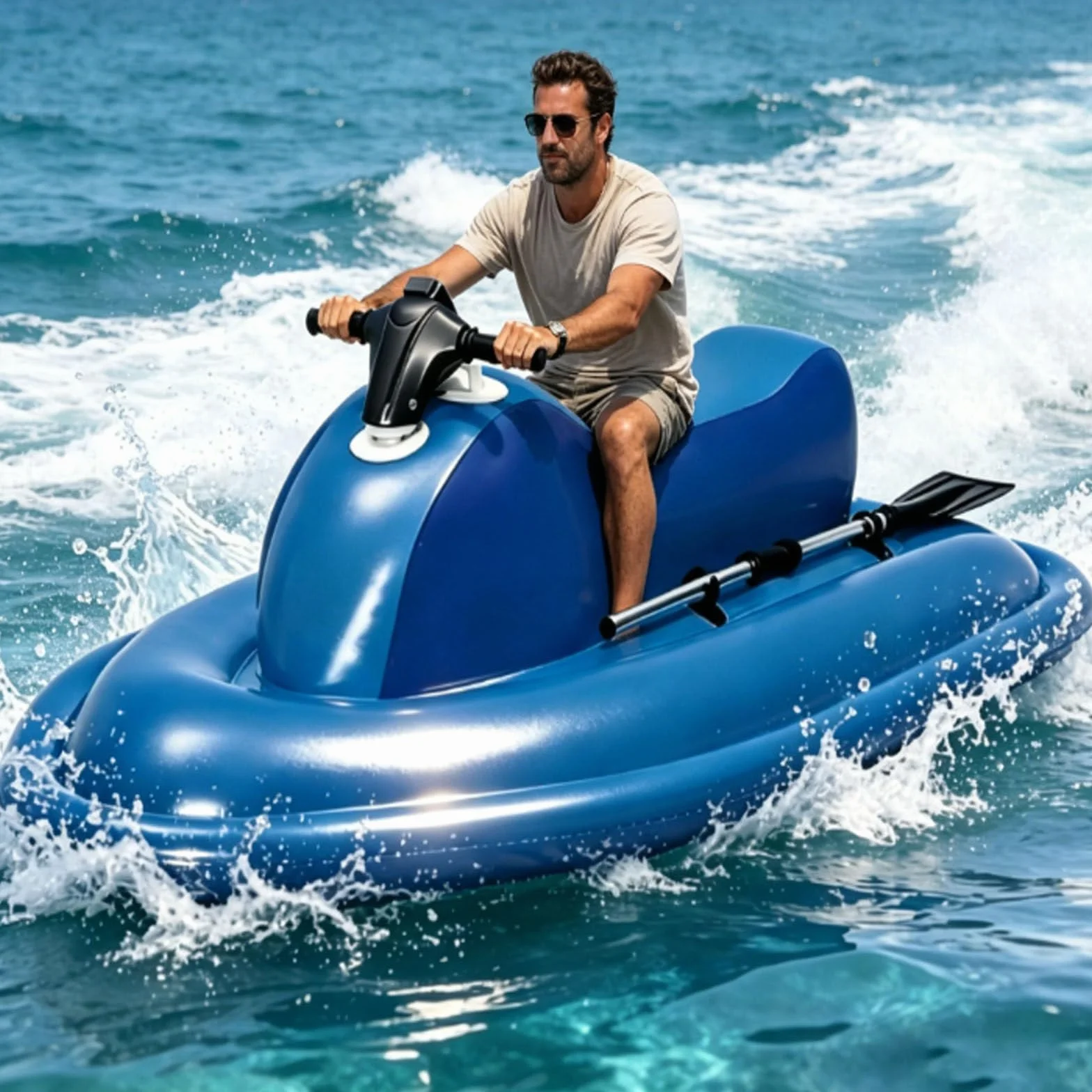 Jetski Elettrica Subacquea 700W 11km/h 9 Velocità Brushless con Motore Gonfiabile