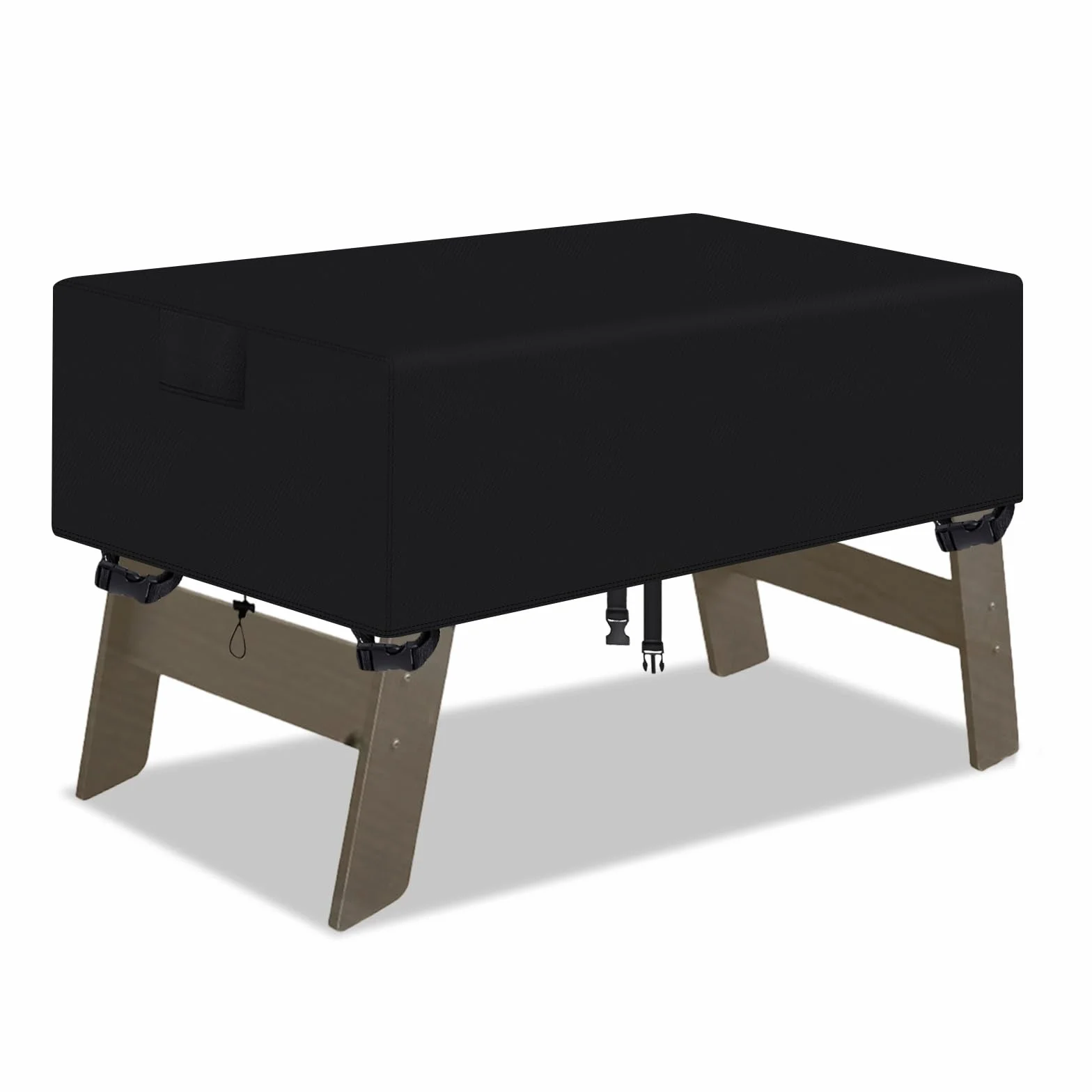 Copri biliardino Tessuto Oxford 600D Impermeabile UV 160x115x50 cm Nero