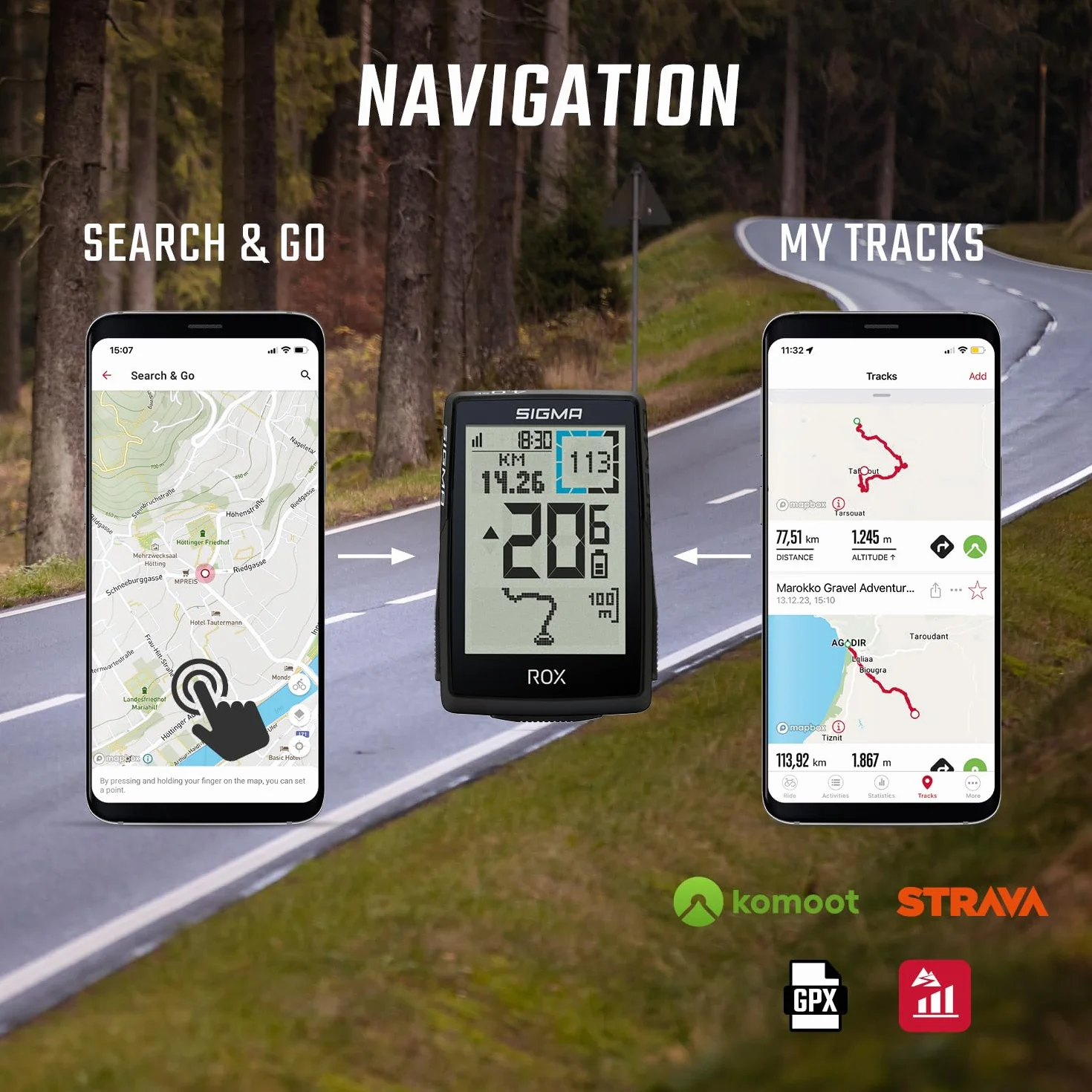 SIGMA ROX 4.0 SE| ciclocomputer wireless GPS e navigazione incl. OVERCLAMP Butler | navigazione GPS outdoor con misurazione dell'altitudine | colore nero | compatibile con le e-bike