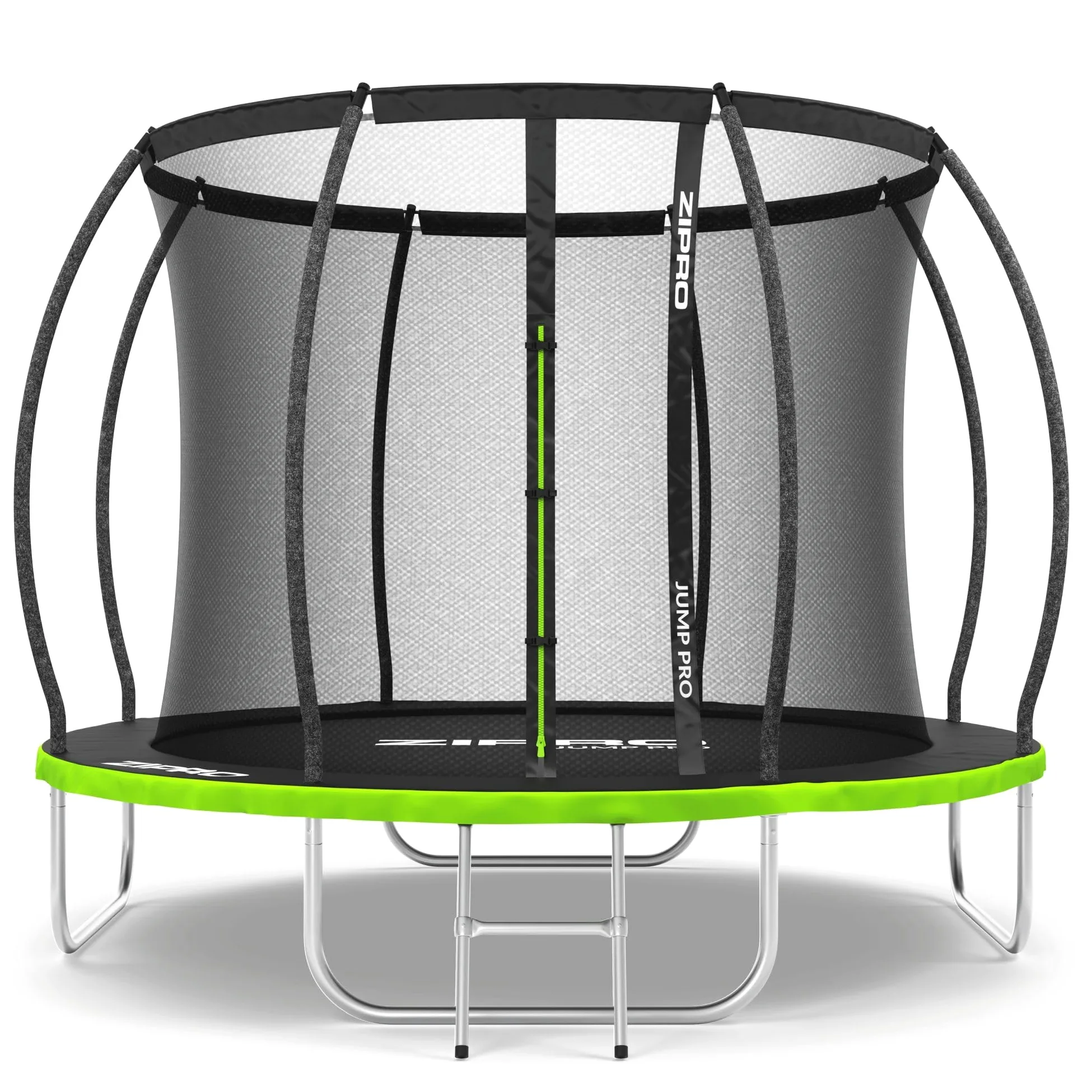 ZIPRO JumpPro PREMIUM Trampolino da Giardino, Trampolino per Bambini, con Rete Interna, Resistente, Protezione UV, Montaggio Facile, Portata fino a 150 kg,