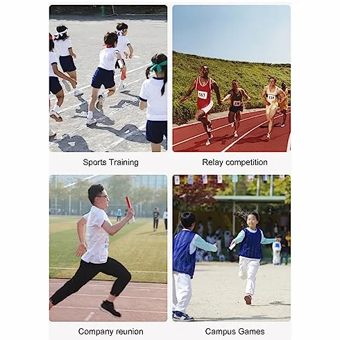 Staffetta per Testimone di Atletica Leggera con Testa Solida Rossa e Bianca Durevole Non Tossica per Competizione