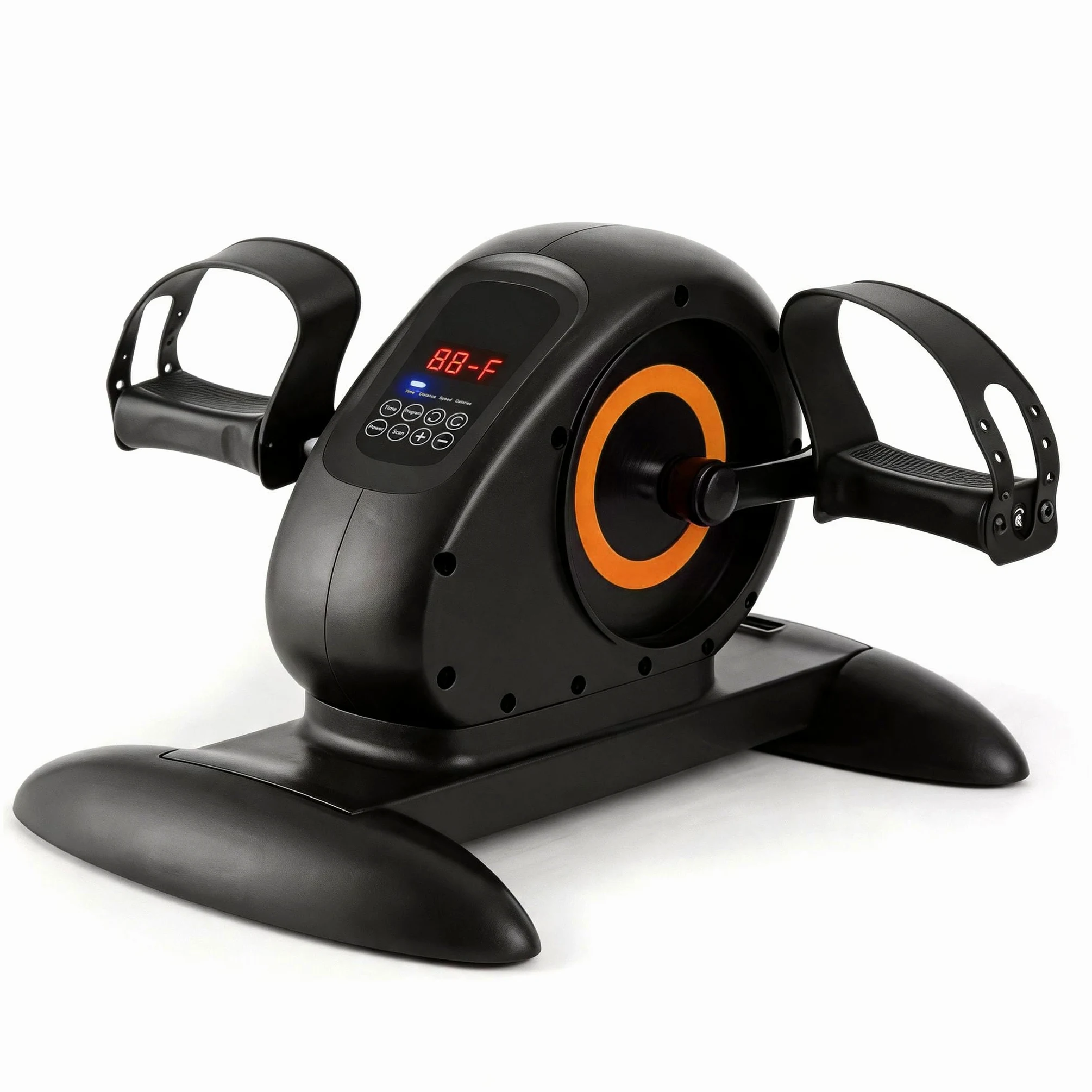 Pedaliera Riabilitazione, Cyclette da Seduti Pedaliera per Anziani con 20 Velocità 50W 220V Pannello di Controllo a Pulsanti Trainer Reversibile per Gambe da Seduti