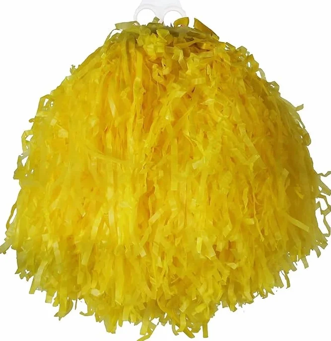 Pon pon giganti gialli da cheerleader - Coppia da 2 - Confezione da 12