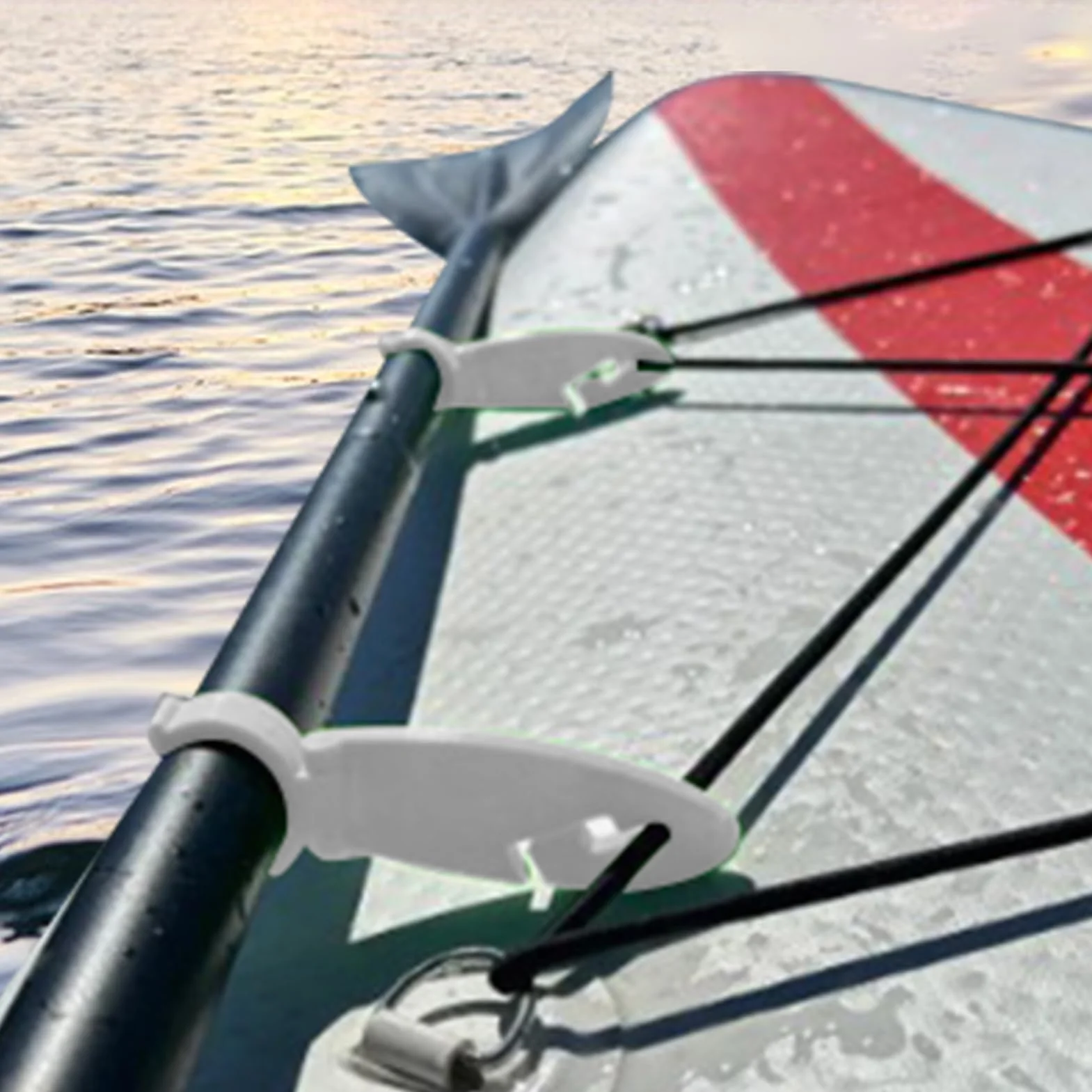 Clip Di Fissaggio Per Tavola Da Paddle, 2 Morsetti Di Fissaggio, Ganci Regolabili, Attrezzatura Sportiva Acquatica