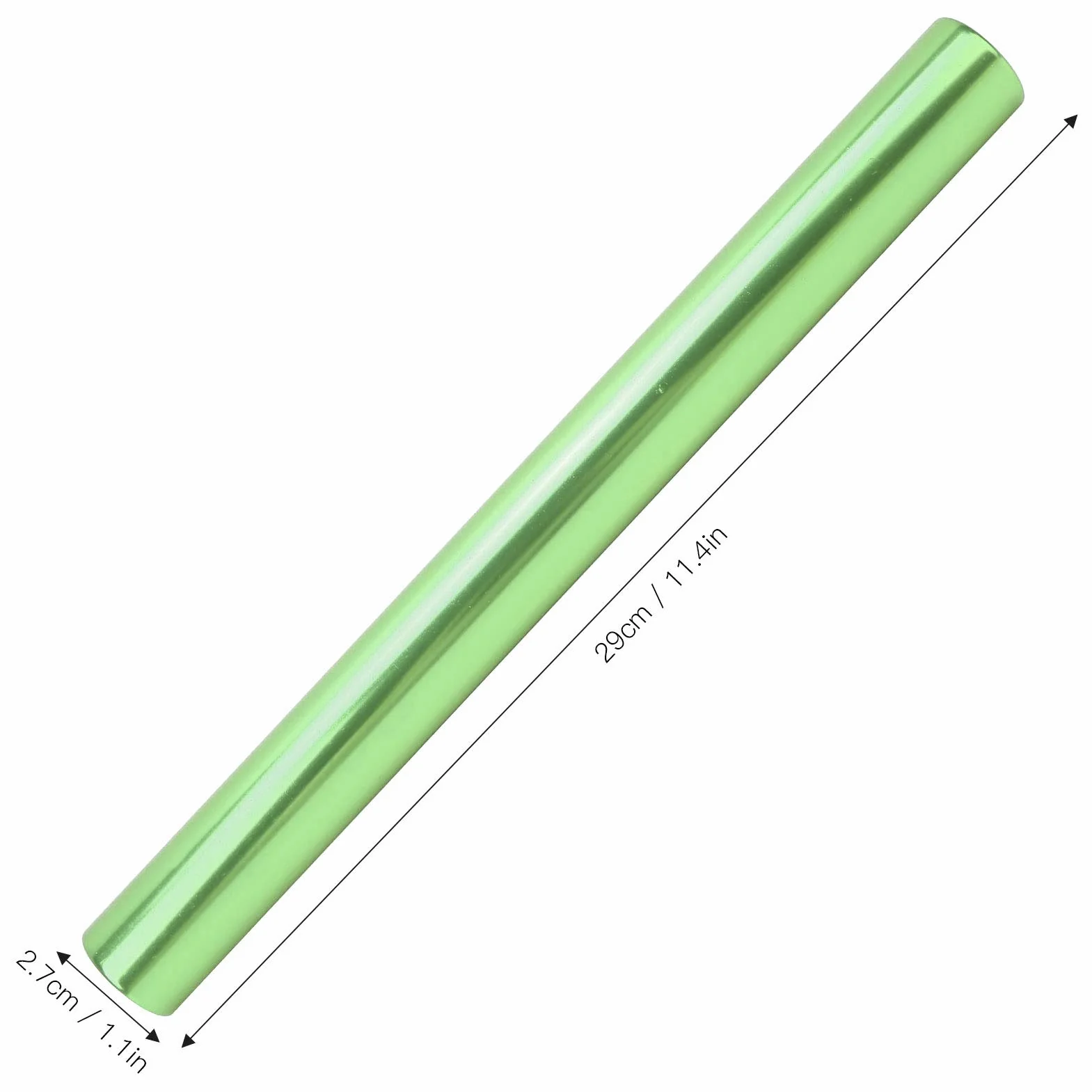 Bastoni per Staffetta Atletica Leggera in Alluminio, Corsa di Gara (Green)