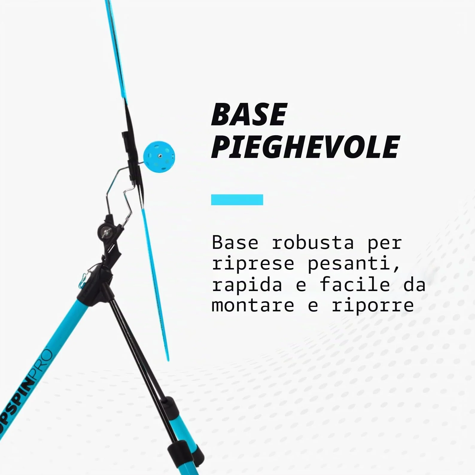 TopspinPro Pickleball Trainer Ausilio Allenamento Topspin Servizio Colpi Terra