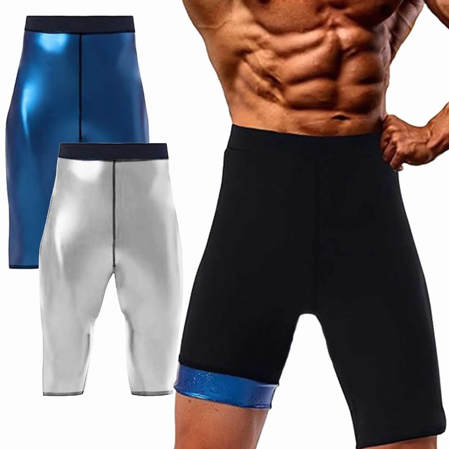Tuta da sauna uomo vita alta effetto dimagrante body shaper