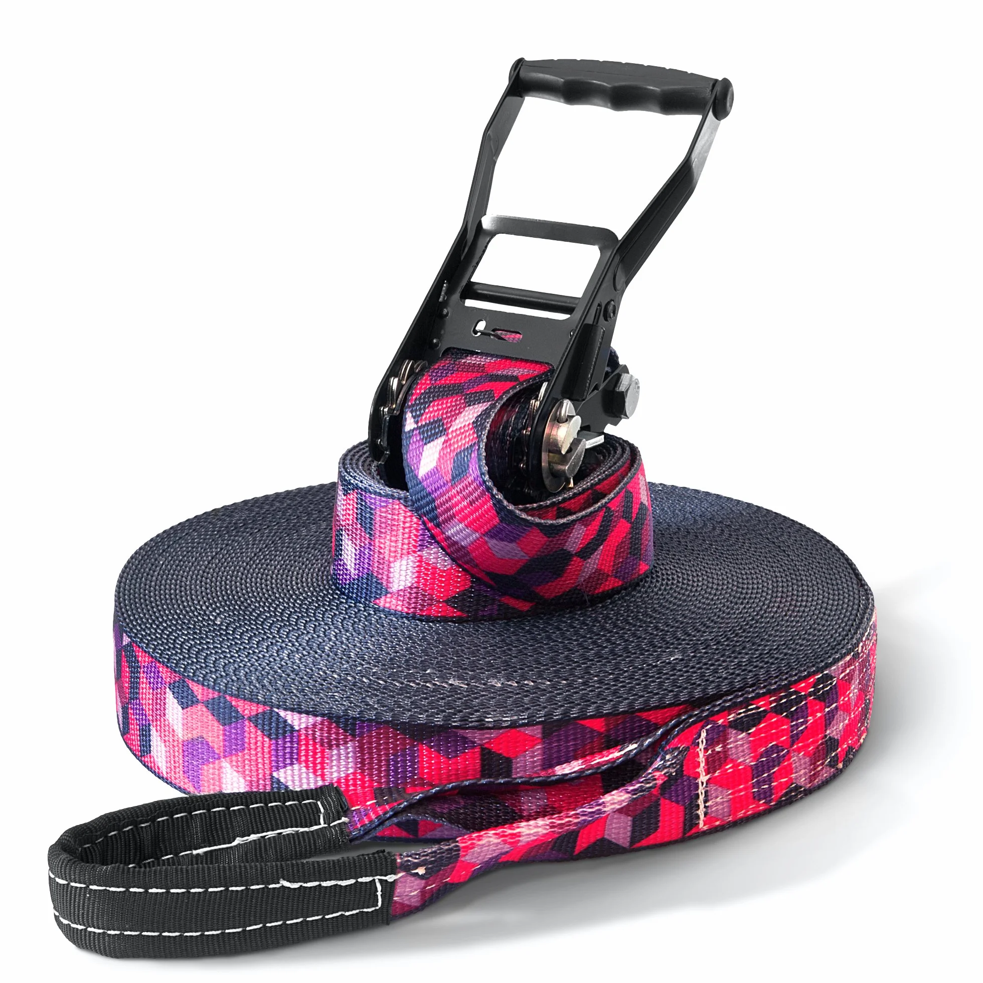 Slackline 15 m 25 m 35 m 5 cm Cubi Fantasia Borsa Protezione Albero Cricchetto
