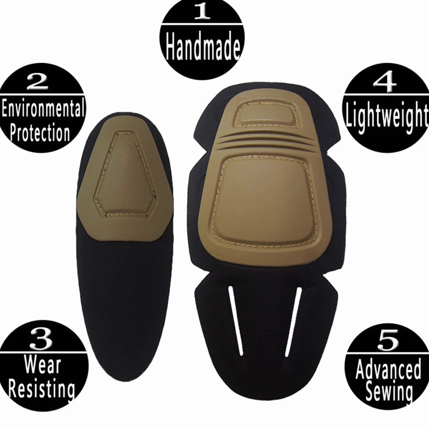 Tattico Ginocchiere e Gomito Protector Pad Set per Paintball Airsoft Uniforme Militare Verde