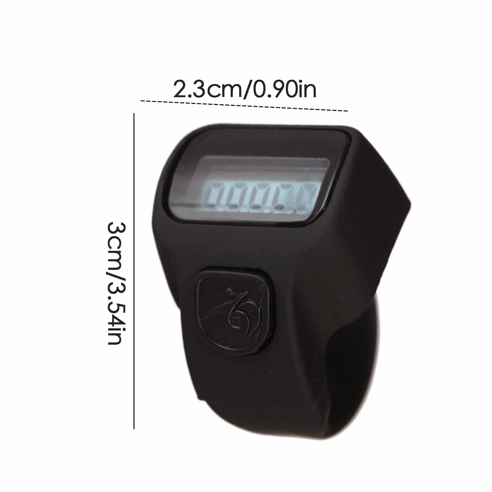 Generico Contatore Dito Palmare Portatile LCD Multifunzionale per Sport Fitness all'aperto