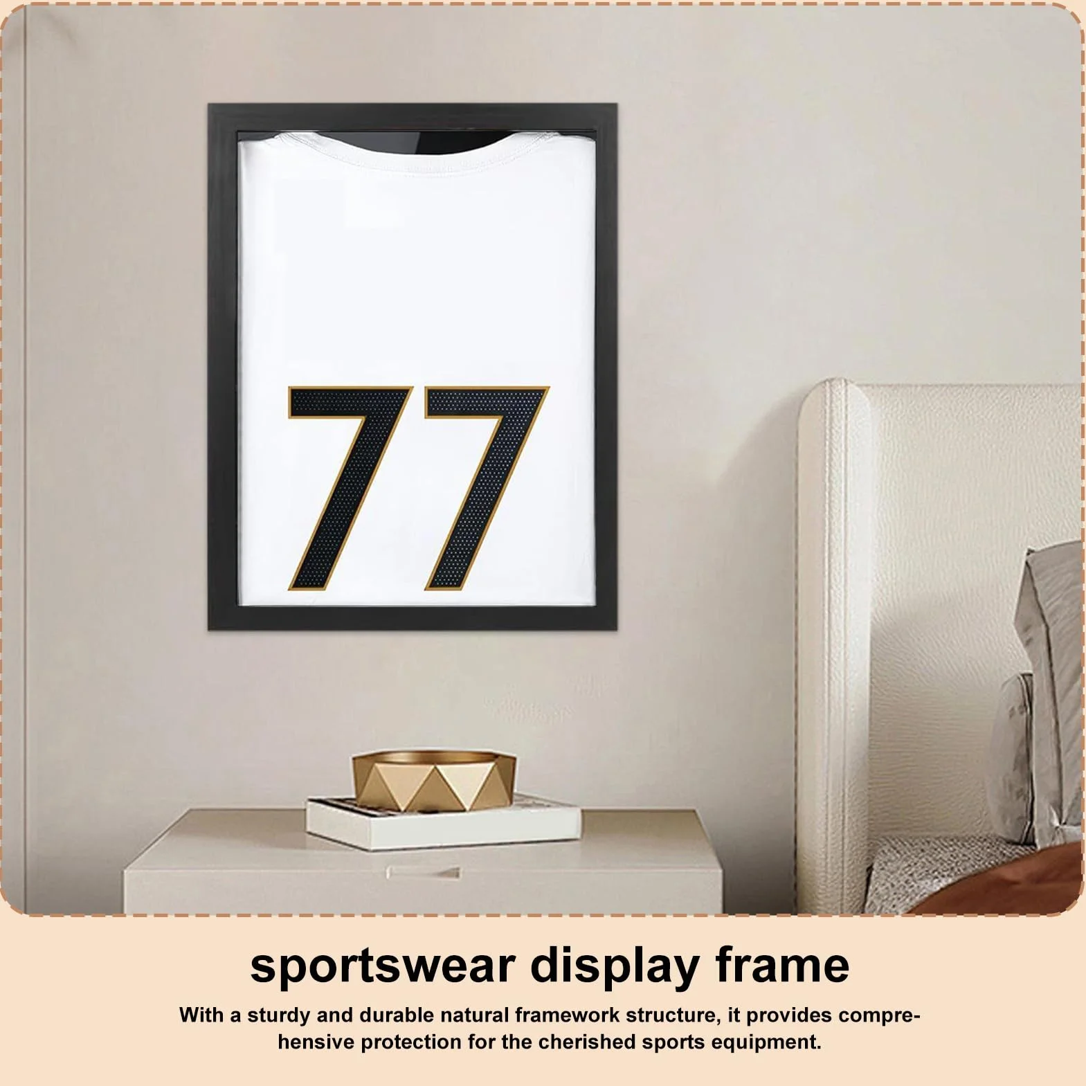 Cornice per camicia sportiva da parete decorazione casa calcio basket baseball giocatori collezionisti