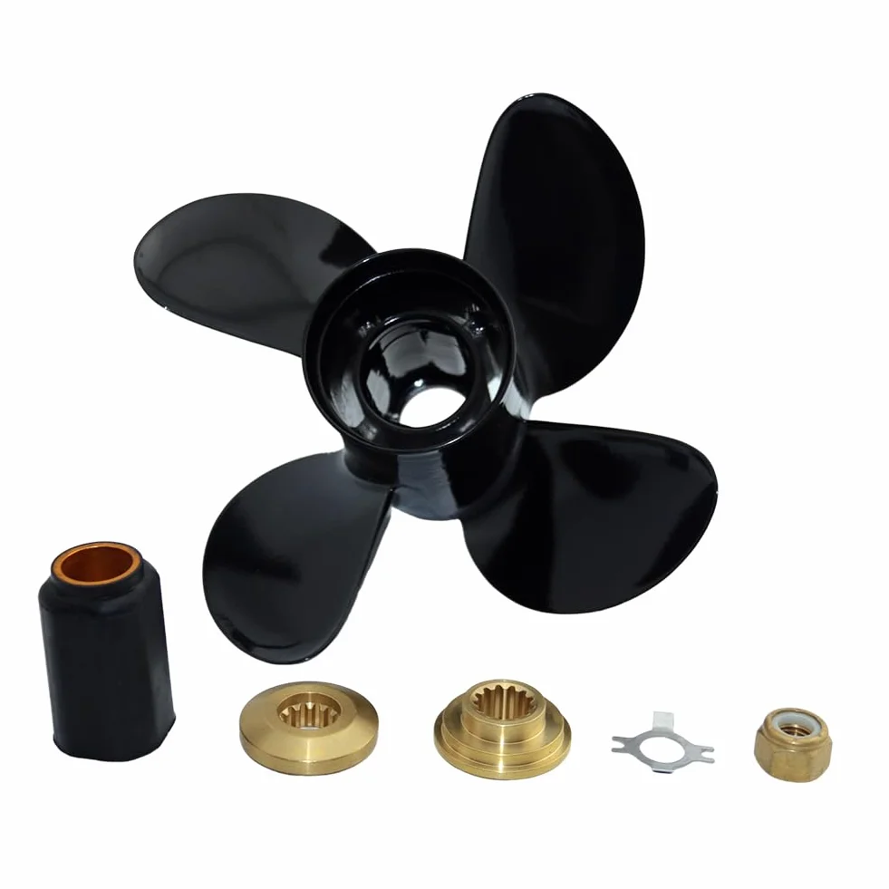Boatman Elica fuoribordo 4 pale Mercury 25-70 CV 13 scanalature kit hub intercambiabile