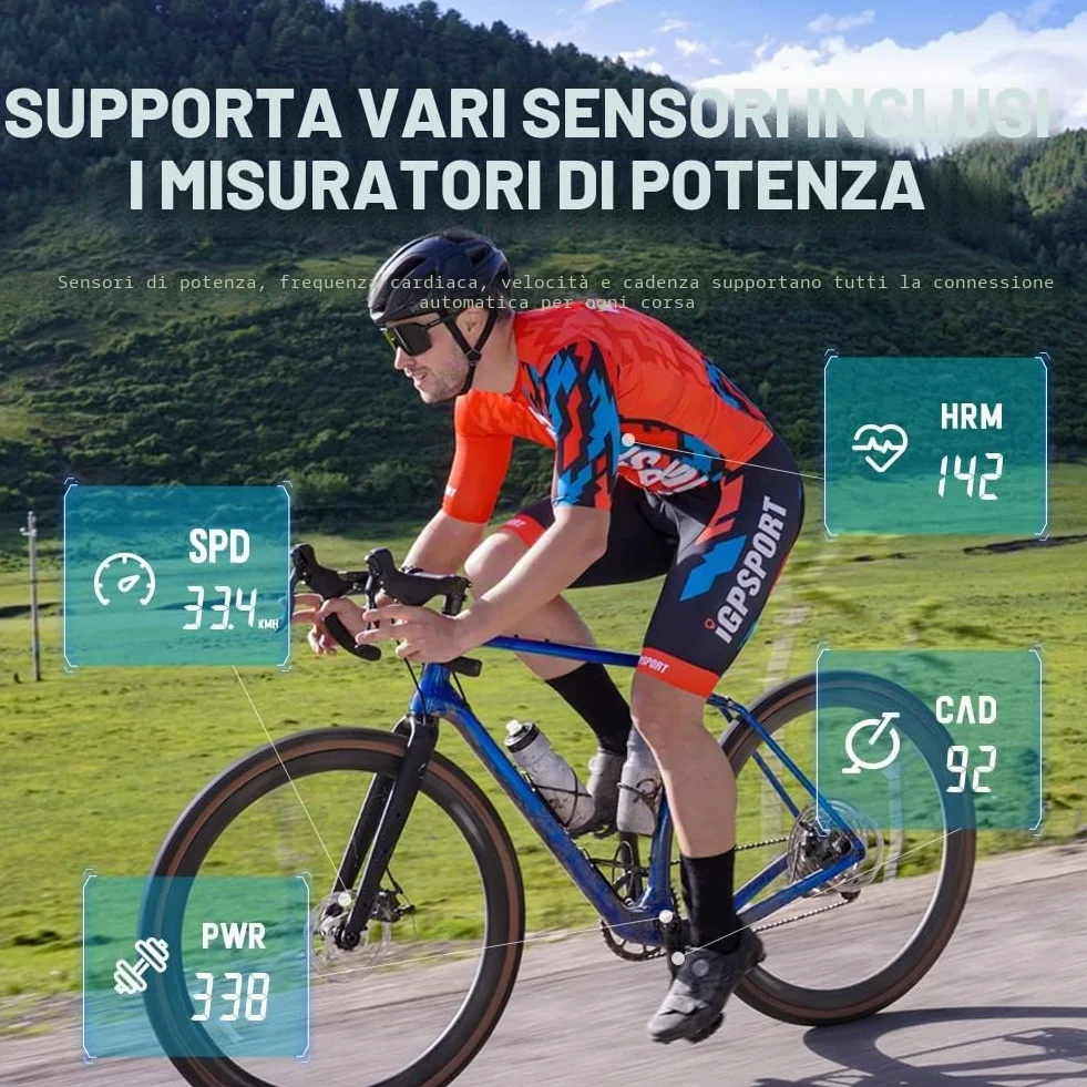 iGPSPORT BSC100S Ciclocomputer GPS ANT+ Senza fili Impermeabile