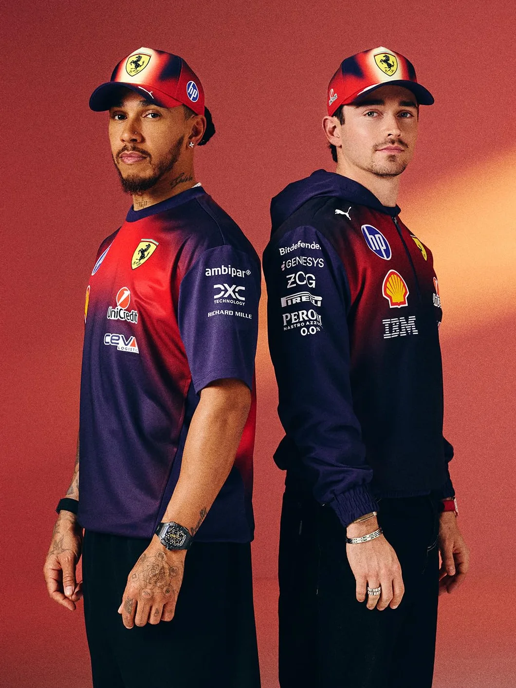 PUMA Scuderia Ferrari F1 2026 Felpa con Cappuccio Team Special Edition China GP Uomo Italian Plum