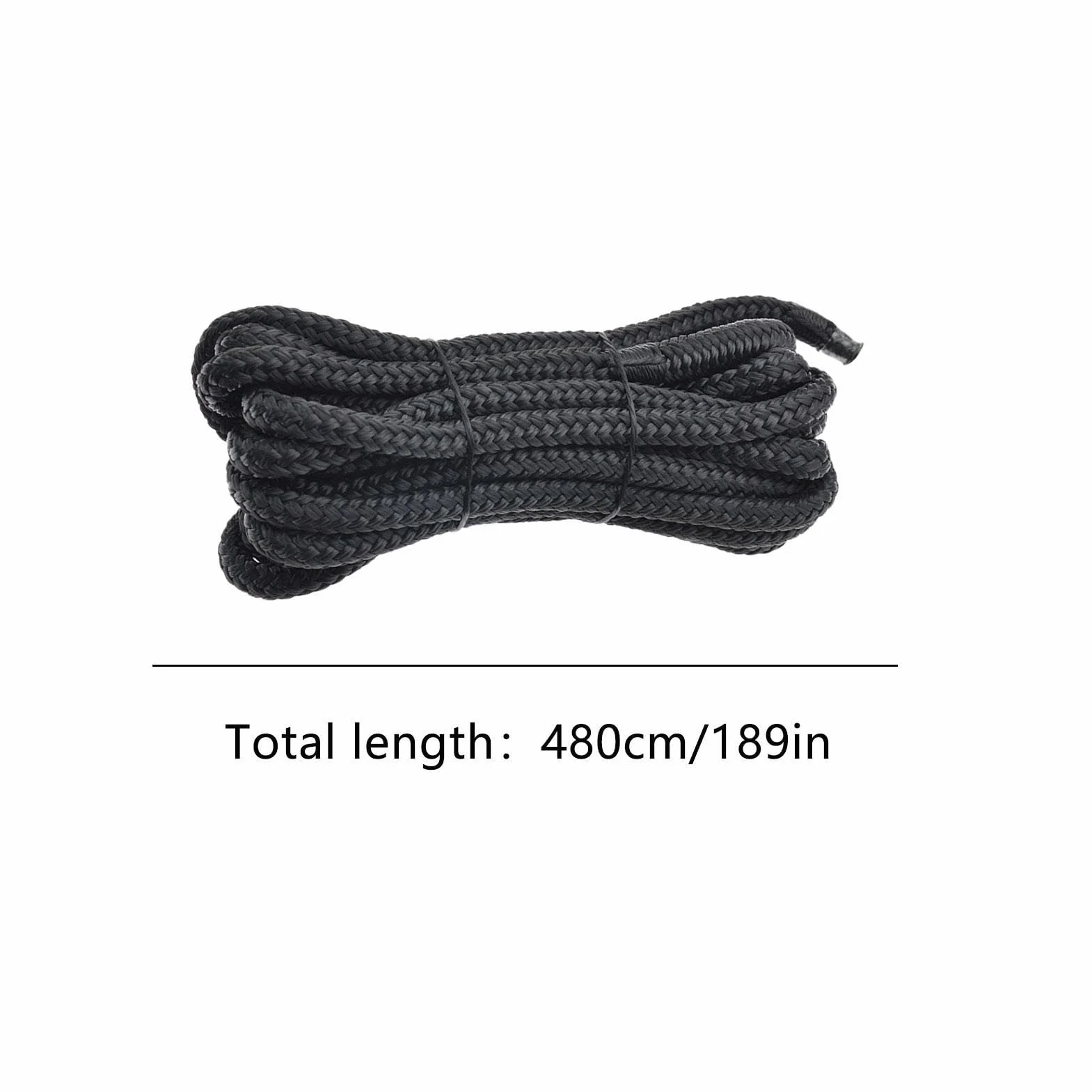 Cime da ormeggio per barca con occhiello Nylon Doppia Treccia Alta Resistenza - Funi per Tubi, Pontili, Traino, Spiaggia, Sci Nautico