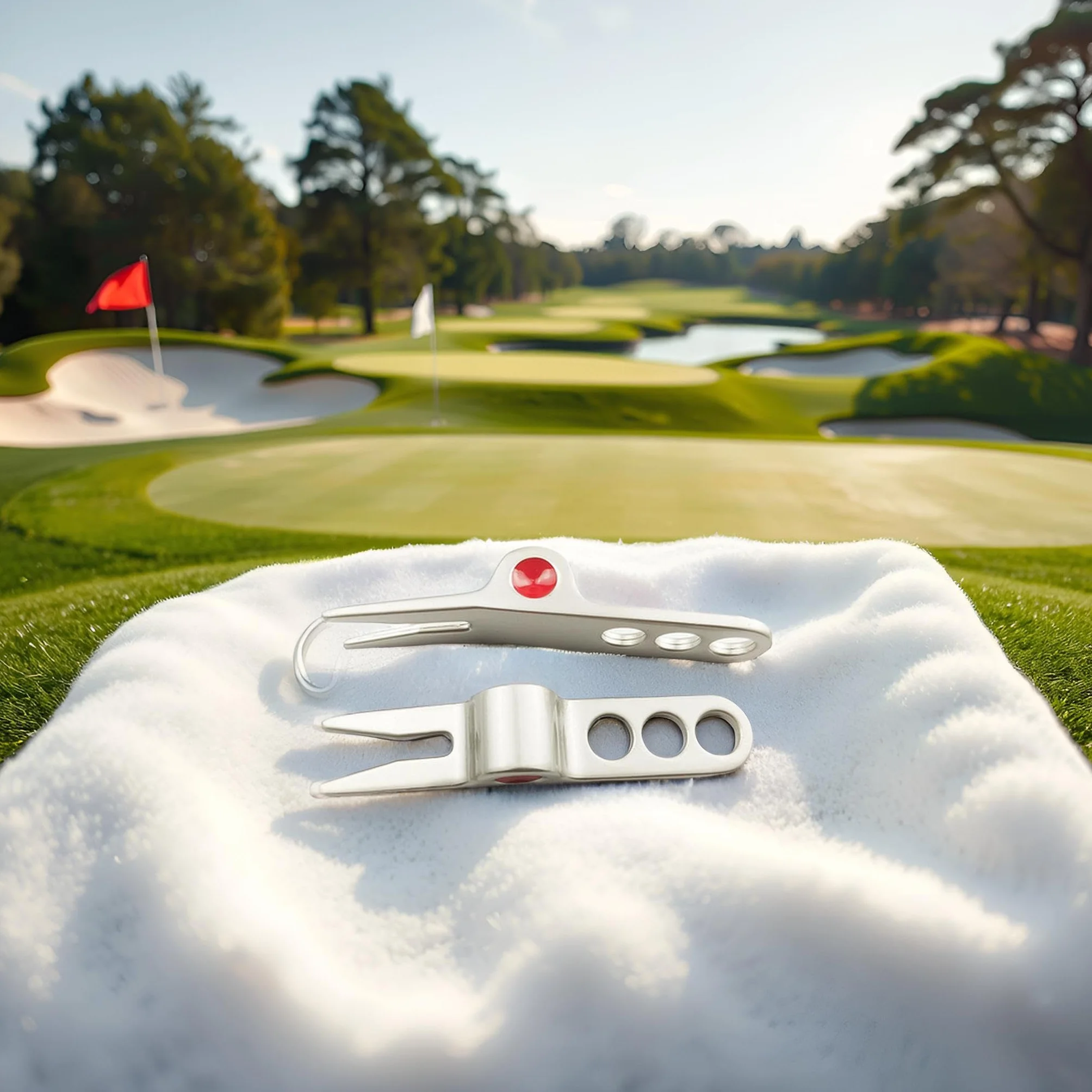 Scotty Cameron Divot Tool Argento Palla da Golf Forcella Perno Strumento di Riparazione