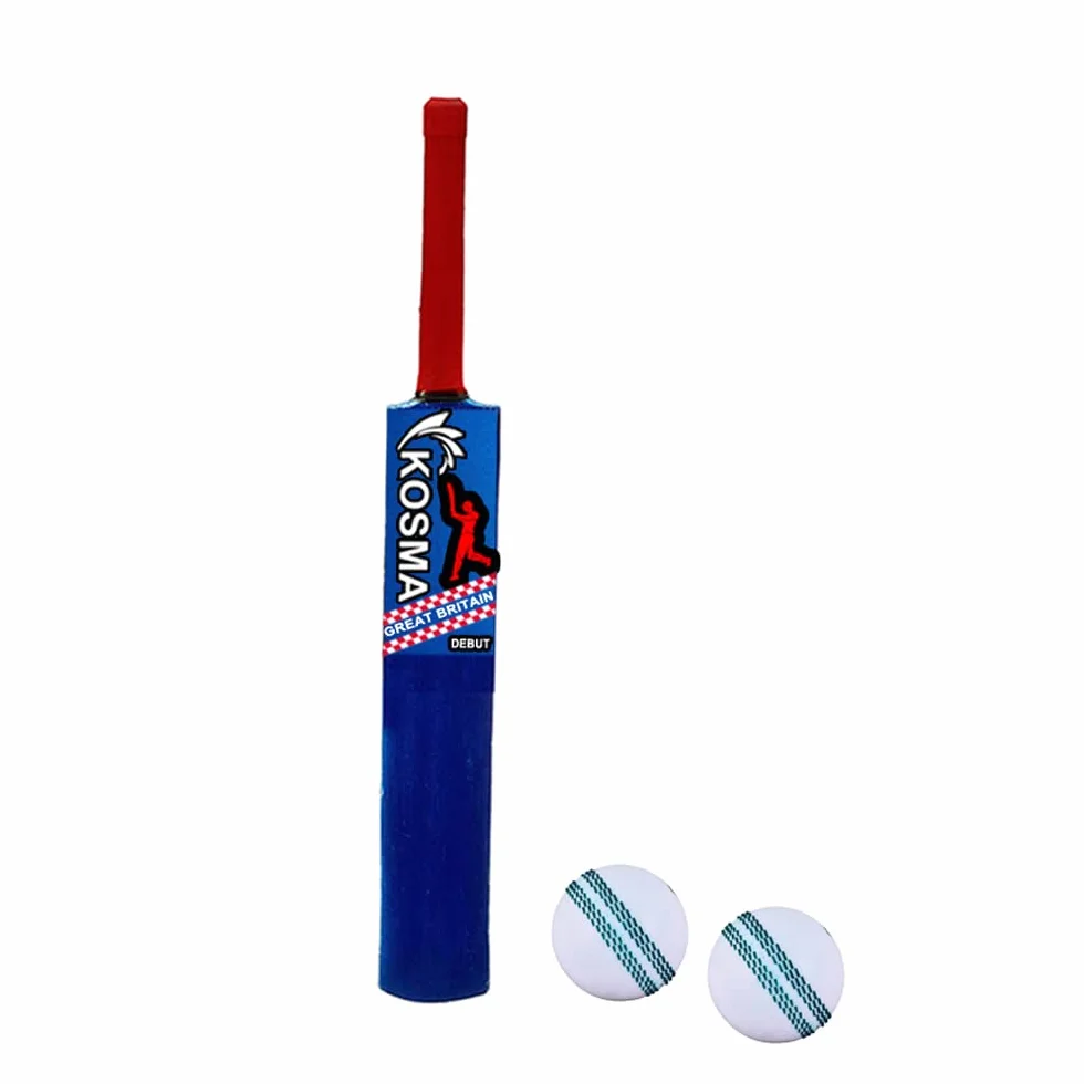 Mazza da Cricket Kosma Kwik Crazy n. 5 76,2 cm con 2 Palline e Borsa Trasporto
