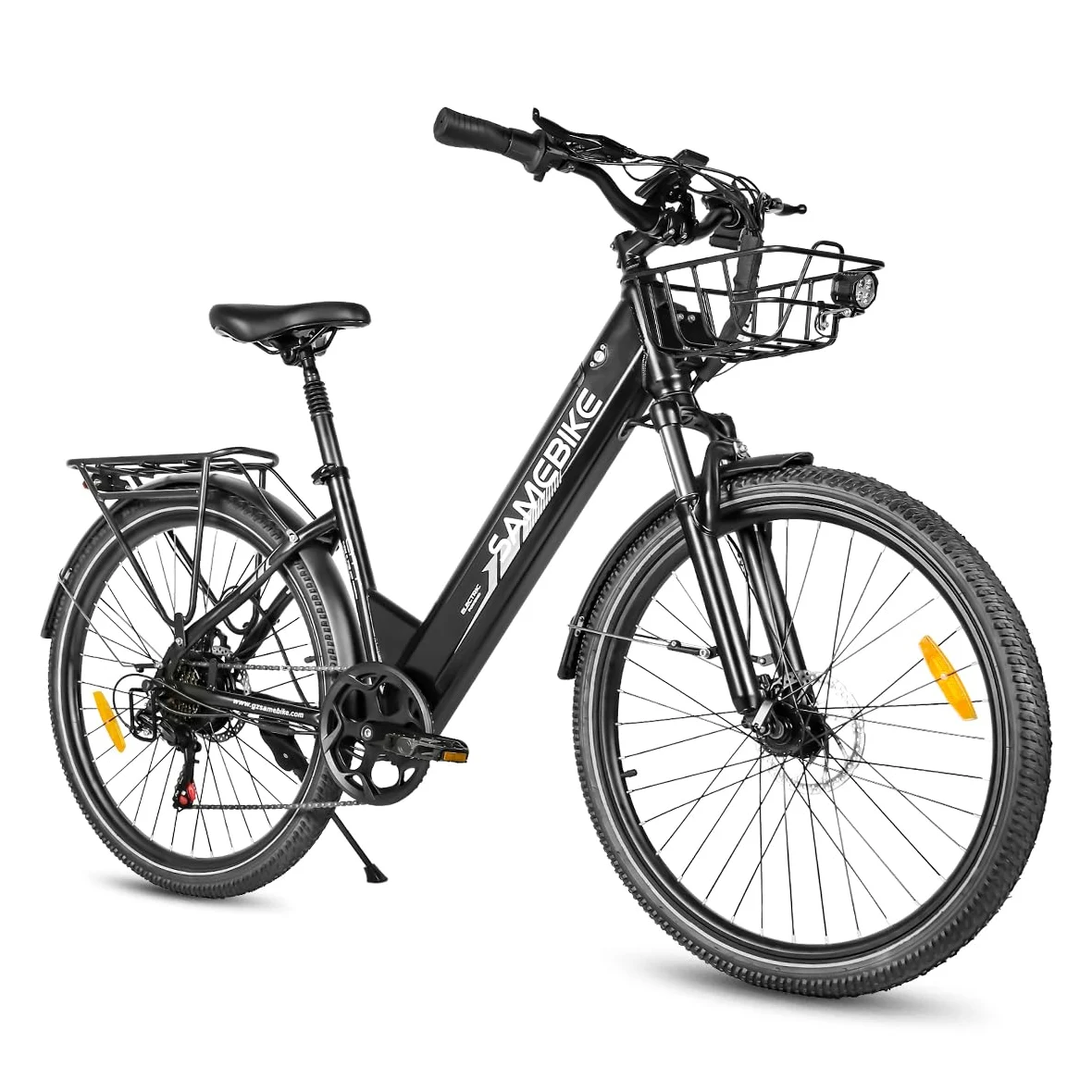 SAMEBIKE RS-A01-PRO Bici Elettrica per Uomo Donna,26"x2.1" Pneumatico Grasso 36V 15Ah Bicicletta Elettrica Cambio a 7 Velocità