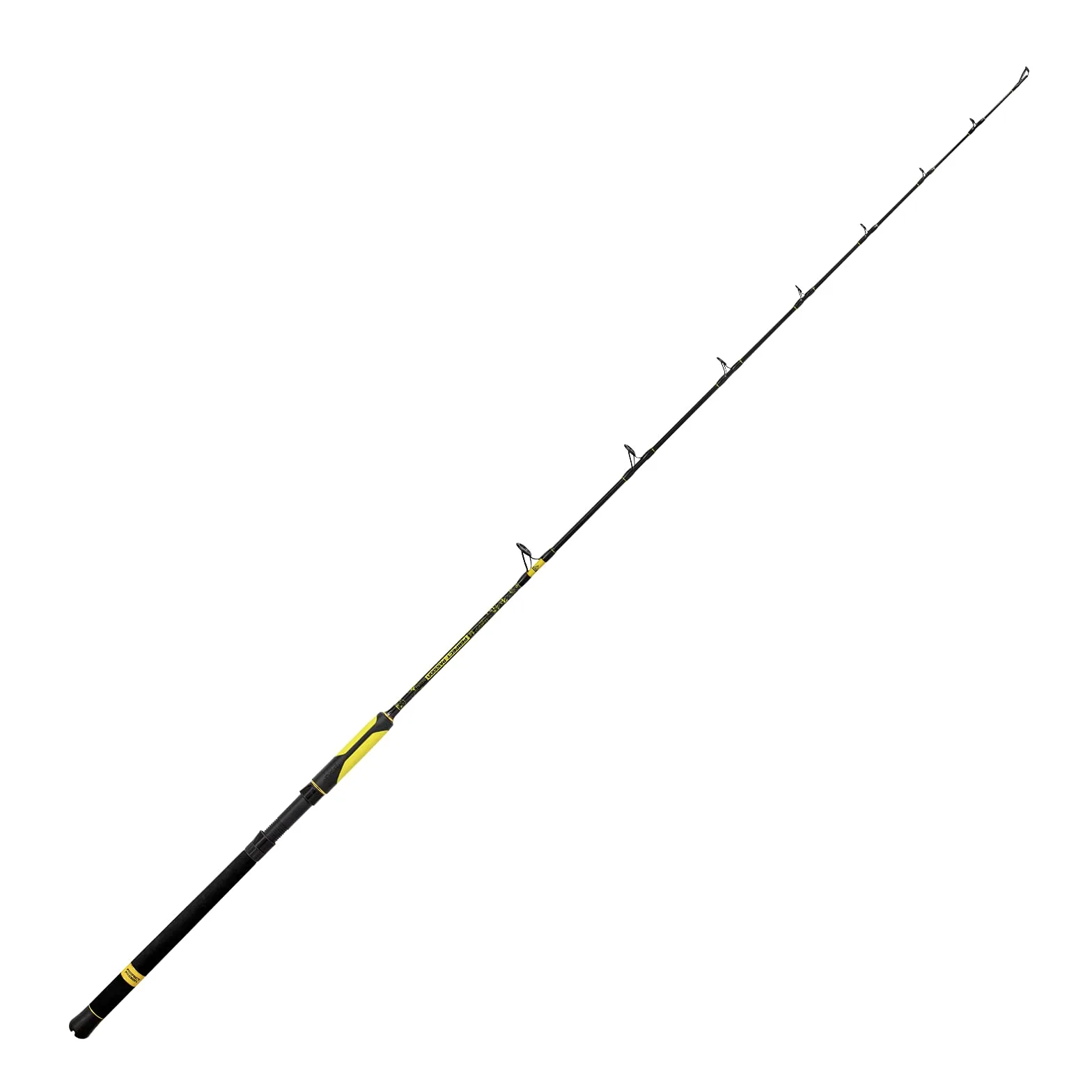 Black Cat Premium - Canna da pesca verticale Perfect Passion Verticale, 230 g, 1,80 m, colore: Nero/Giallo