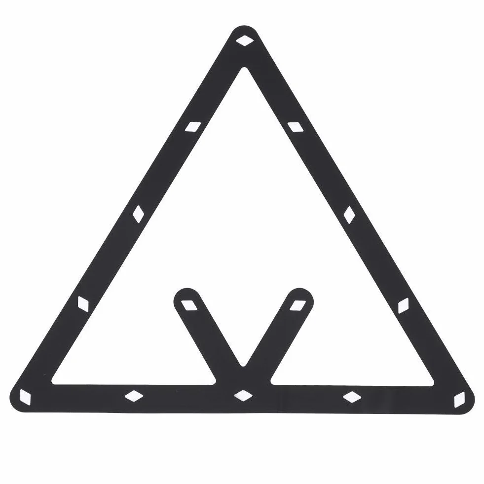Set di 6 Supporti per Palle da Biliardo a Triangolo, Foglio di Triangolo da Biliardo, Moderno, per Tavoli da Biliardo