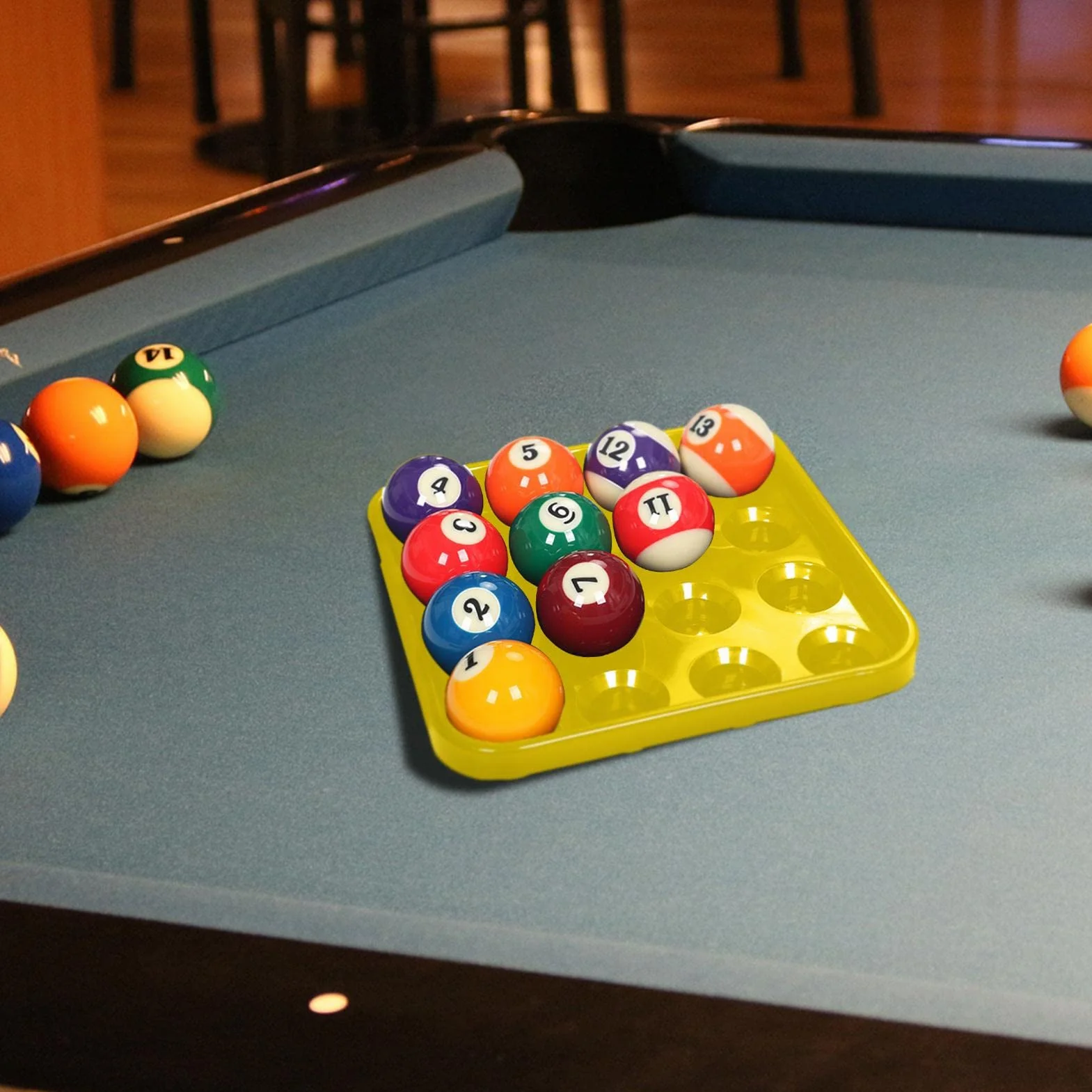 Vassoio per palline da biliardo in ABS 16 palline