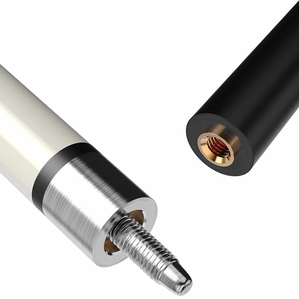 Stecche da Biliardo 148cm Fibra di Carbonio 11.5mm Punta Snooker Bassa Deflessione con Custodia