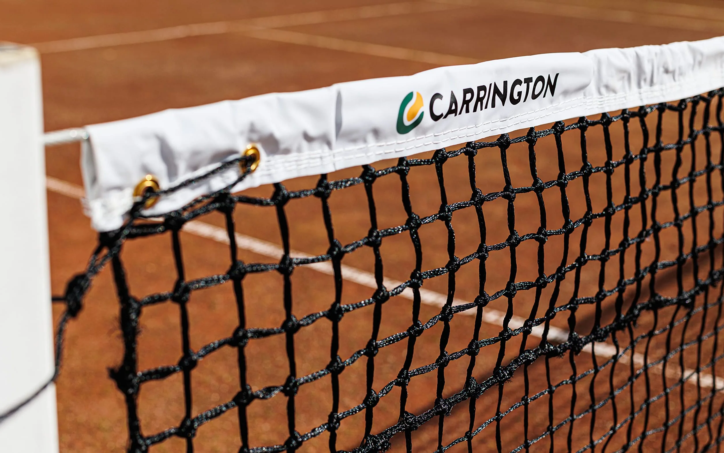 Carrington Rete da Tennis Regolamentare 3,5mm per Campi in Terra Rossa Maglia Doppia