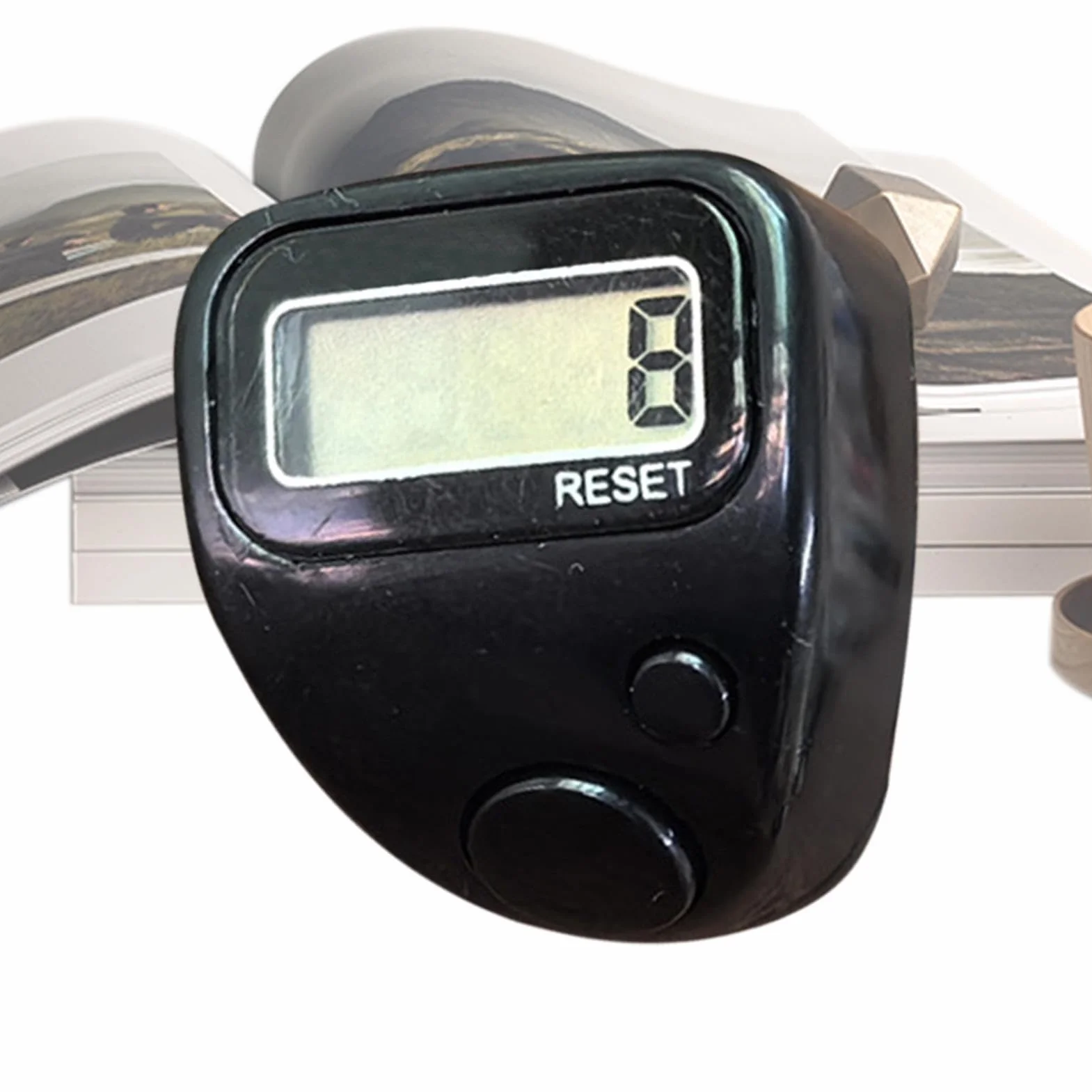 Finger Counter LCD Electronic Ring Clicker Counter Silent 5 Digit Tally Counter for Golf Sports Training Knitting