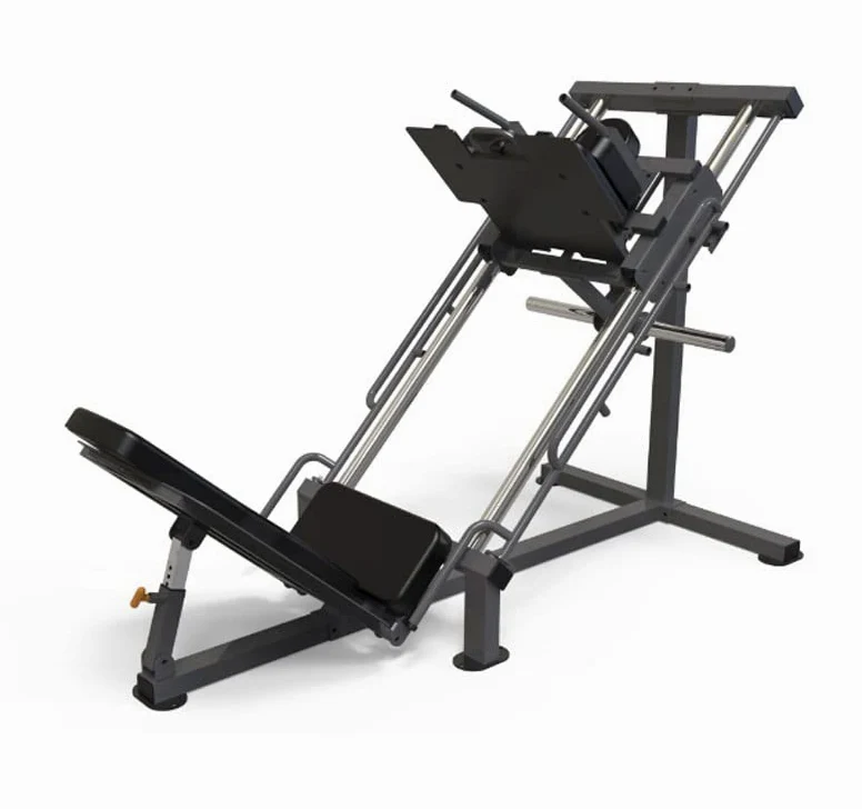 Ion Fitness - Macchina per Squat e Pressa per Le Gambe Compatibile con Dischi Olimpici - Supporta Fino a 200 kg - Pressa da Palestra con Angolo Regolabile - Struttura in Acciaio Inossidabile