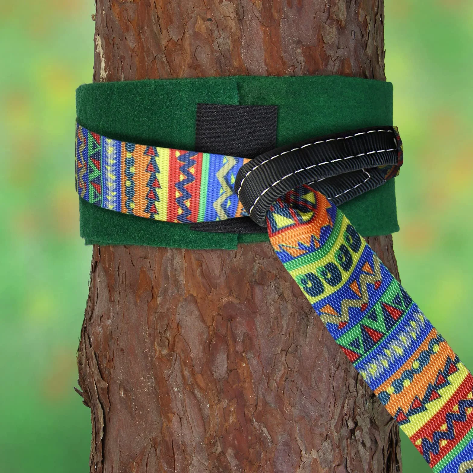 ALPIDEX Slackline Set 15 m z ochroną drzewa i zabezpieczeniem zapadkowym dla dzieci, początkujących i zaawansowanych