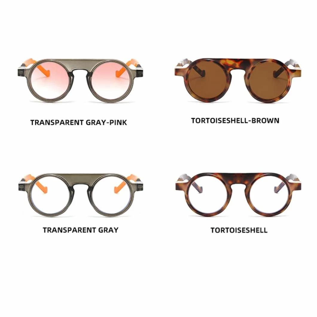 Steampunk occhiali da sole firmati lusso rotondi vintage unisex popolari per feste