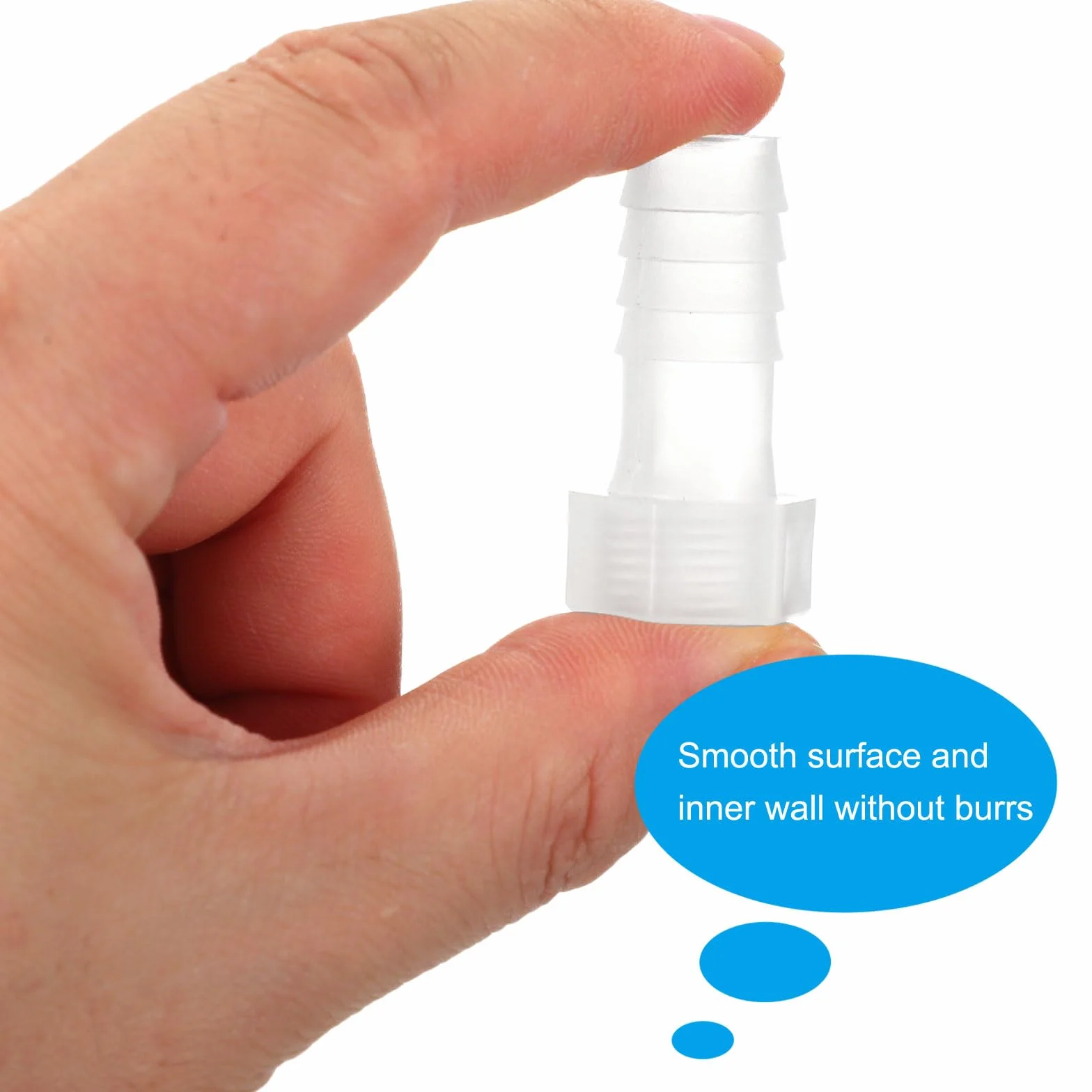 PATIKIL Raccordi per Tubo Flessibile in Plastica 1/2" x 1/4" G Attacco
