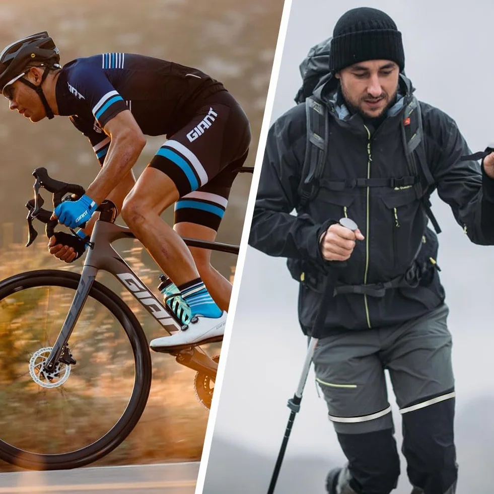 Flintronic 4 Pezzi Clip per Pantaloni da Bicicletta Riflettenti, Fasce di Sicurezza per Caviglie