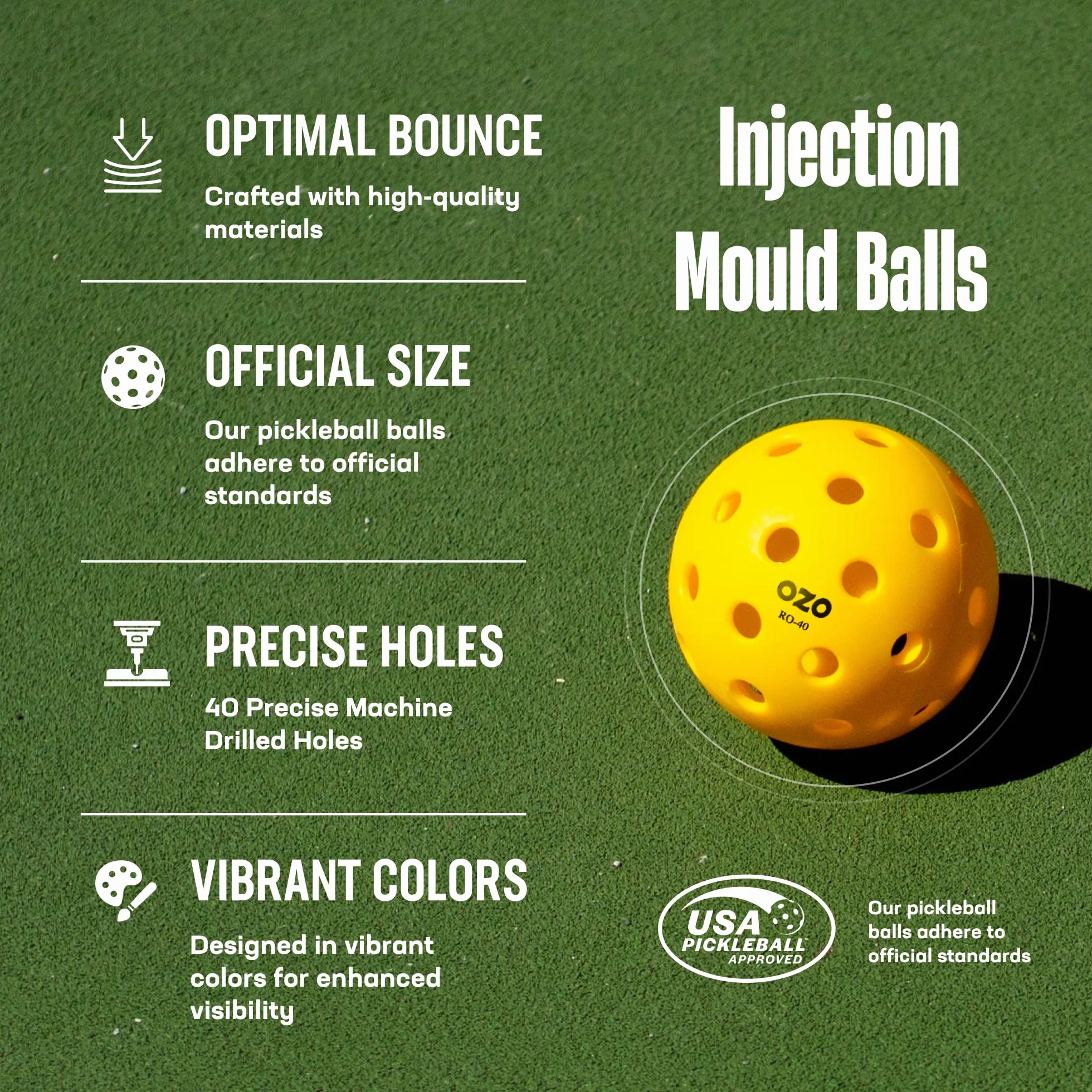 OZO Indoor Pickleball Ball Sets