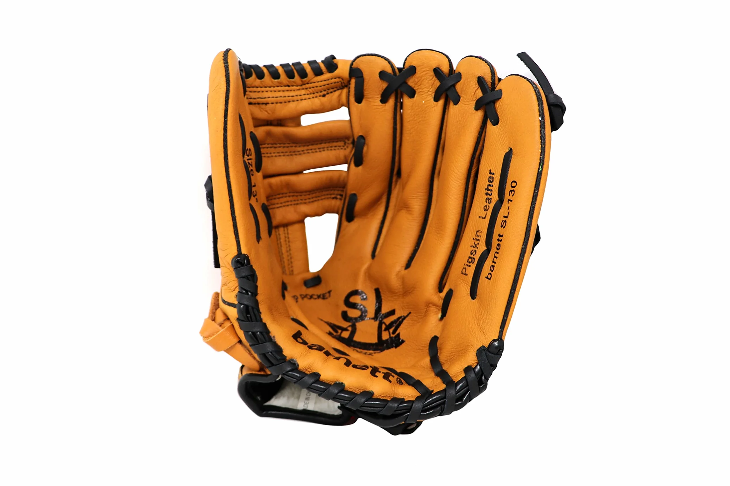 BARNETT SL-130 - Guanto da baseball in pelle Pigskin Leather, 13", colore: Marrone