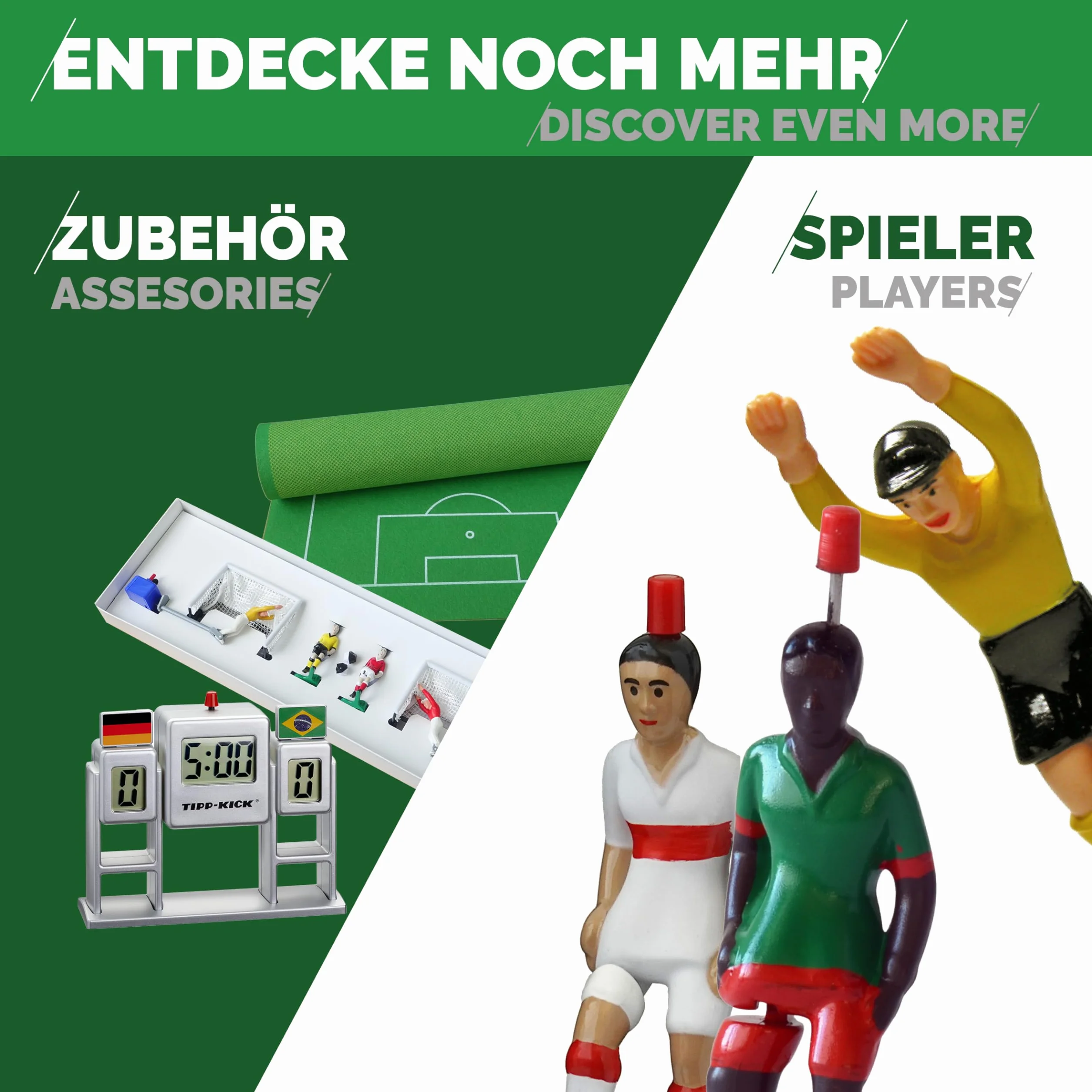 TIPP-Kick Dfb Classic 100 Anni Dfb Edizione Speciale – 2024 Gioco di Calcio per Bambini e Adulti con calciatori e portieri in Maglia da casa e da Trasferta della Squadra Nazionale DT