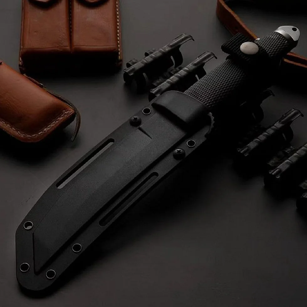 Generico TEERMA TR1 Forgiatura integrata fixed blade Coltello multiuso, Utilizzato principalmente per campeggio, caccia, pesca, esplorazione della giungla, escursionismo